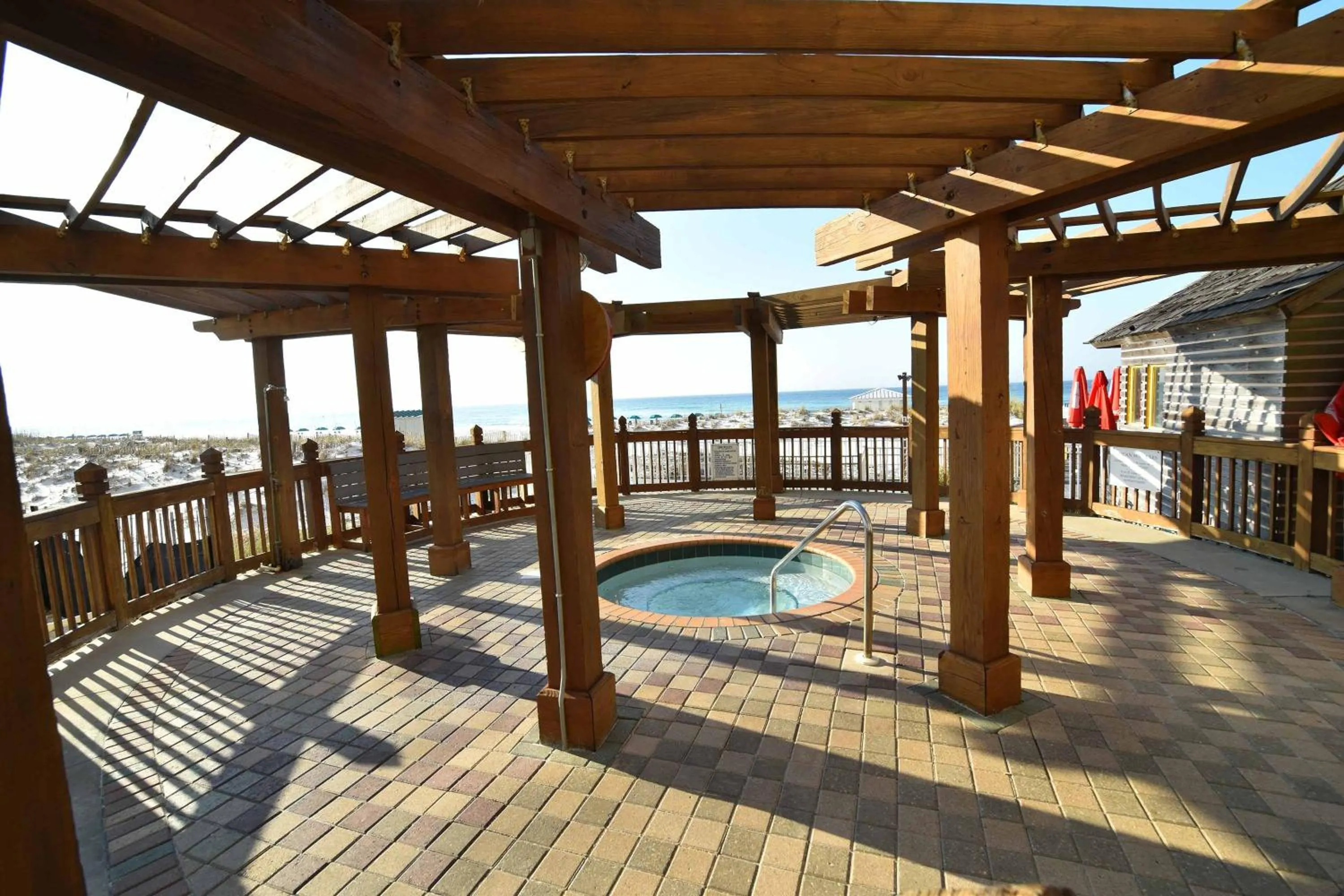 Hot Tub in Pelican Beach 1504 by Pelican Beach Management