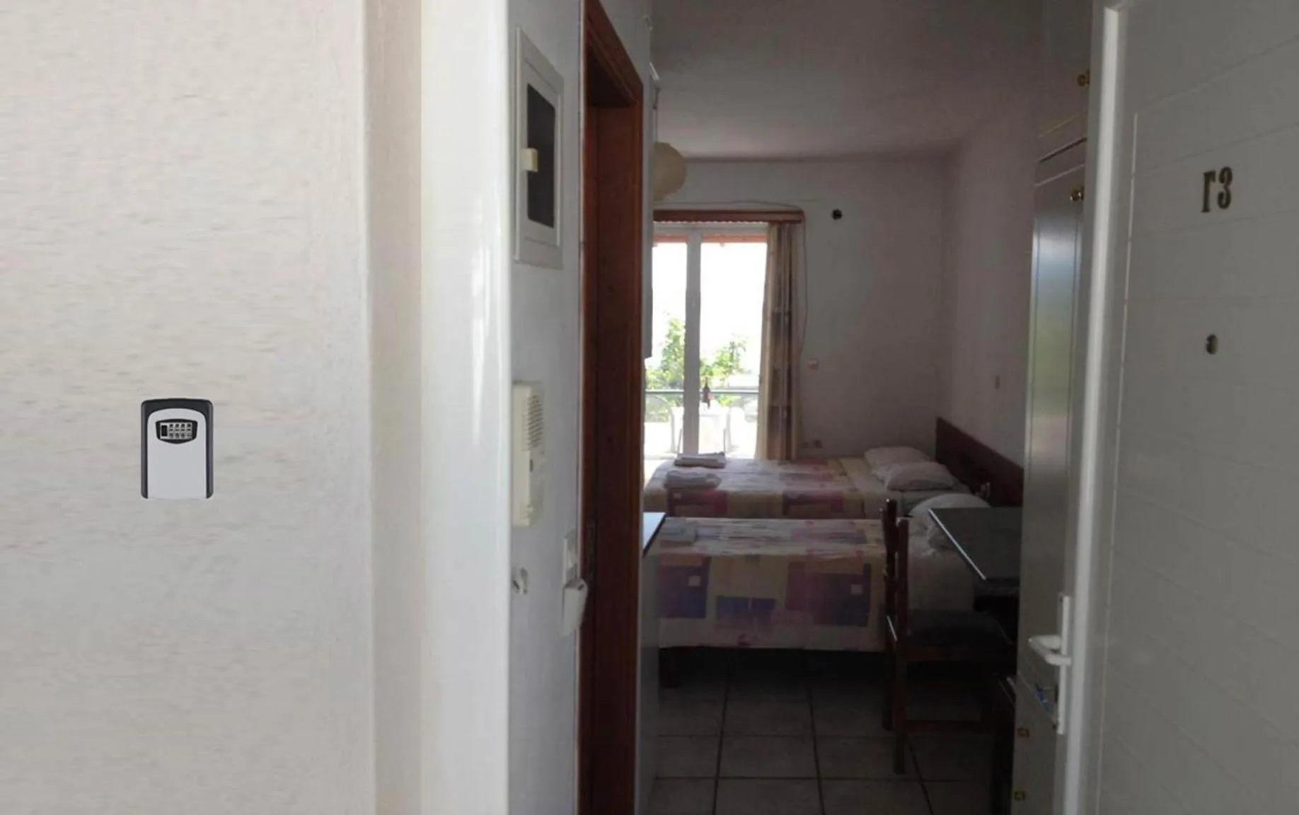 Property building, Bed in Gikas Apartments Triple Studio Sea View B7