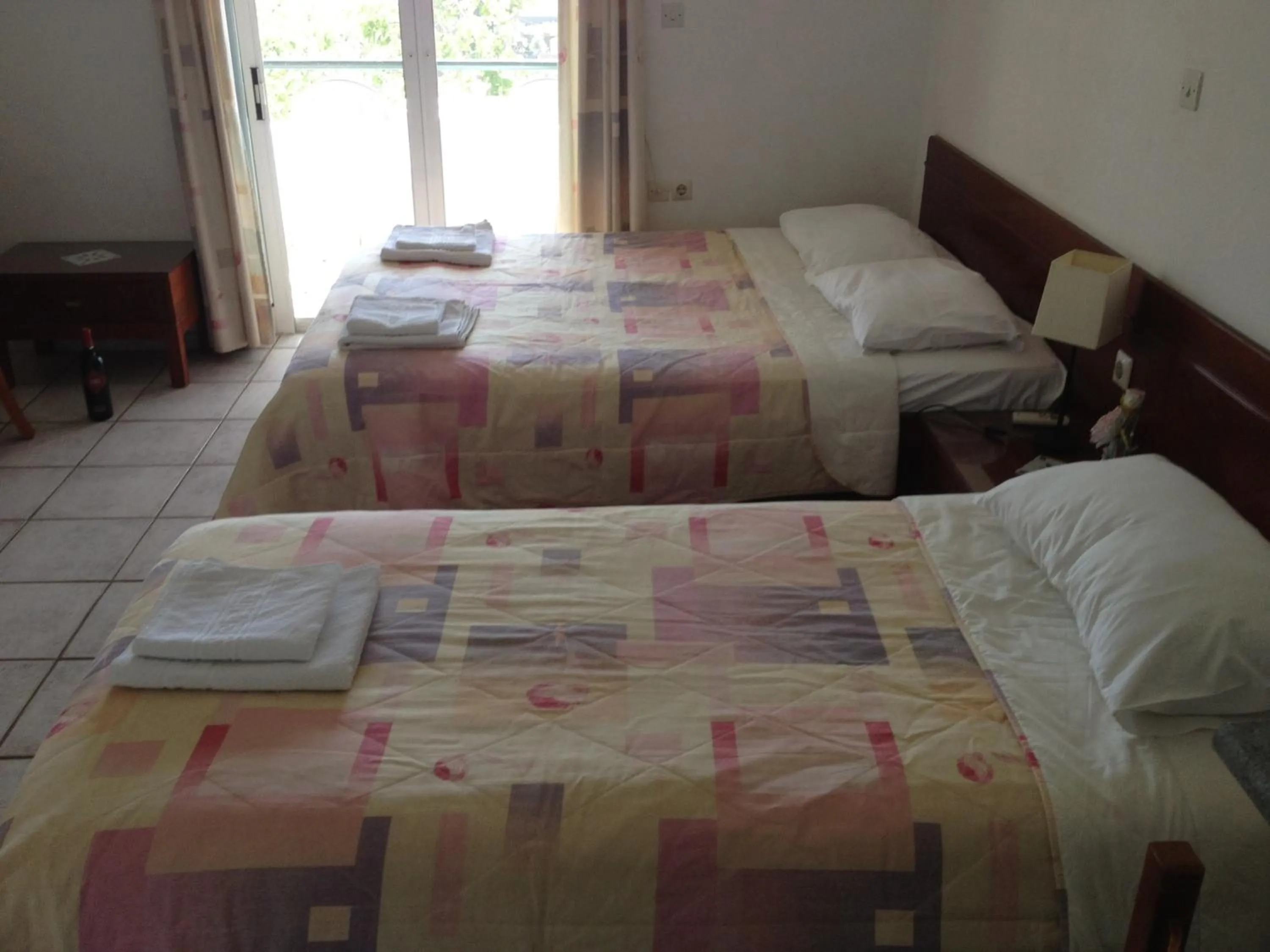 Bedroom, Bed in Gikas Apartments Triple Studio Sea View B7