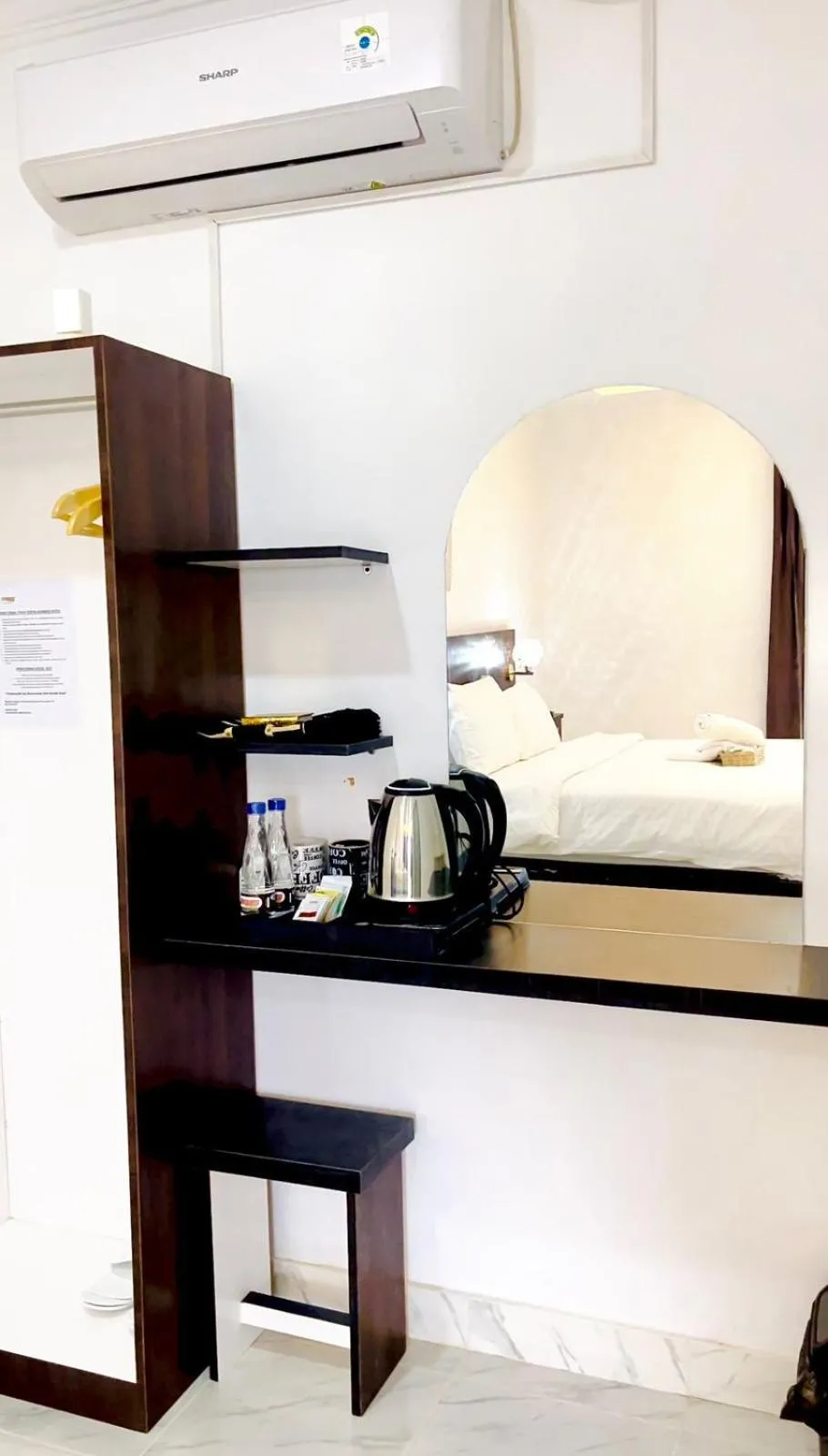 Bed in Giennos Hotel