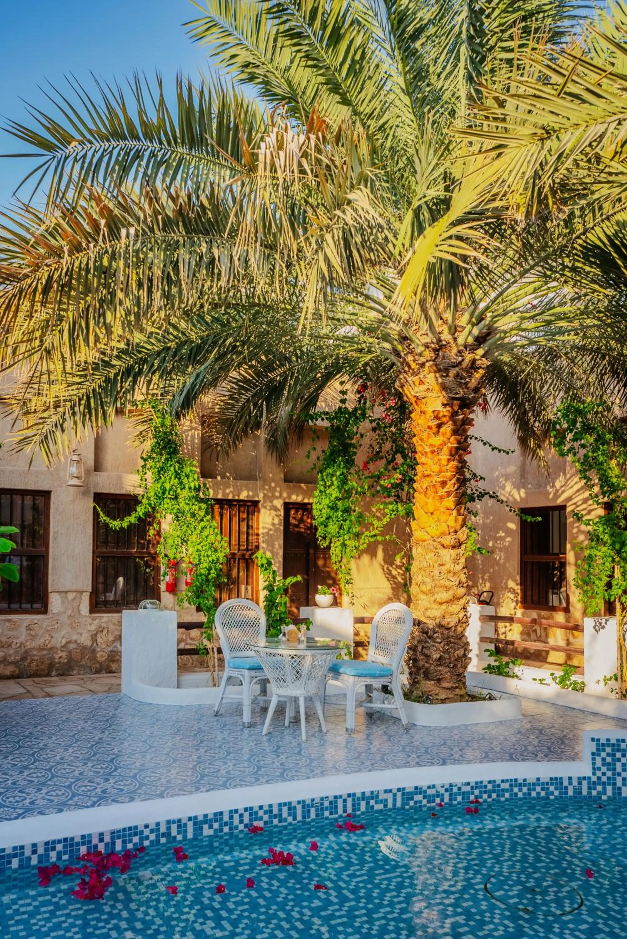 Inner courtyard view in Arabian Boutique Hotel