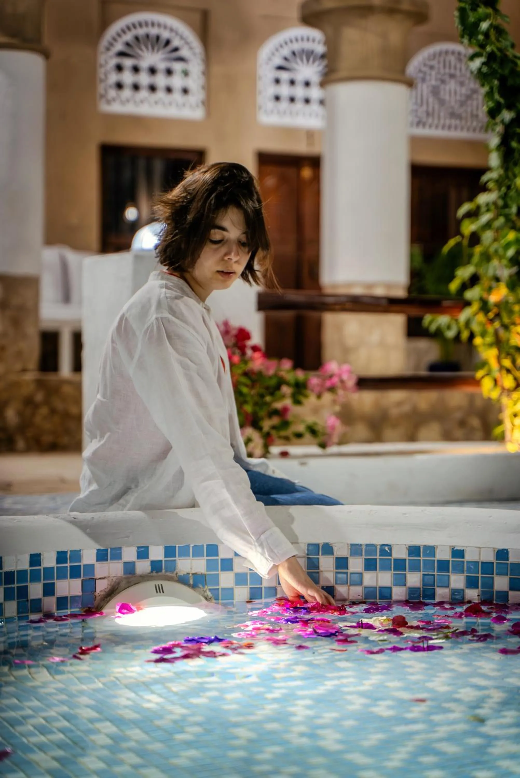 Inner courtyard view in Arabian Boutique Hotel