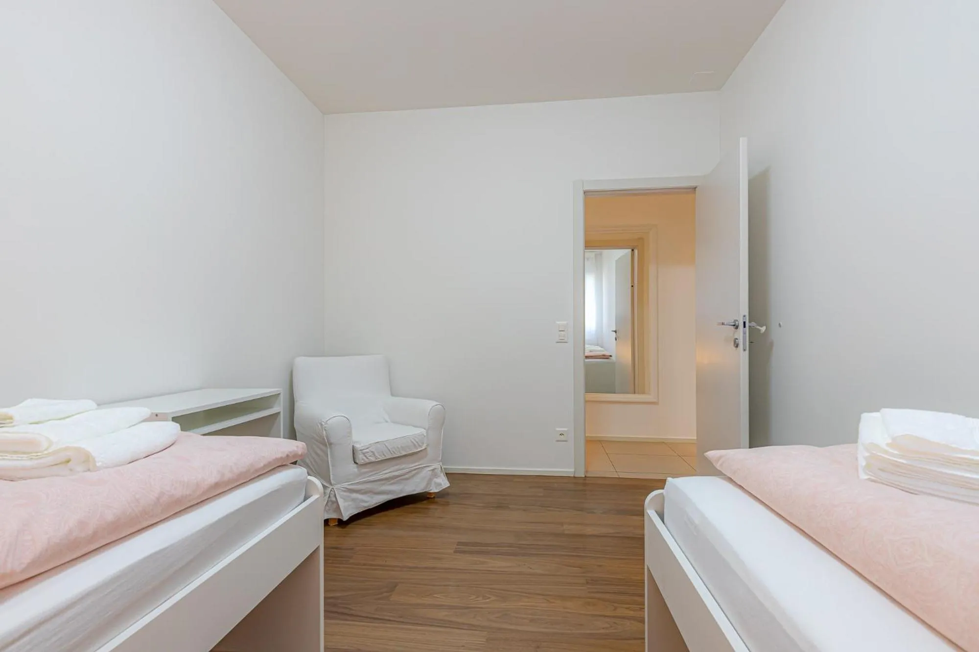 Bedroom, Bed in IMPERIAL of LUGANO 3 with a lake view behind the station and 10 min from the lake of Lugano
