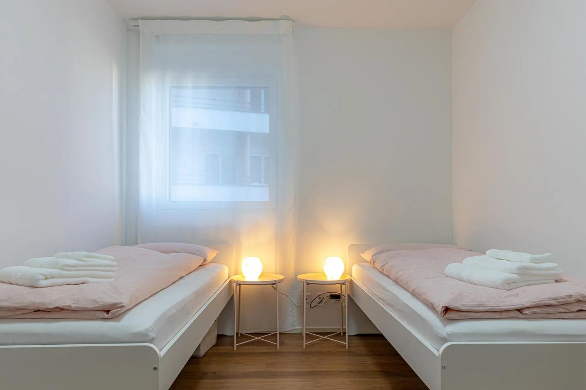 Bedroom, Bed in IMPERIAL of LUGANO 3 with a lake view behind the station and 10 min from the lake of Lugano