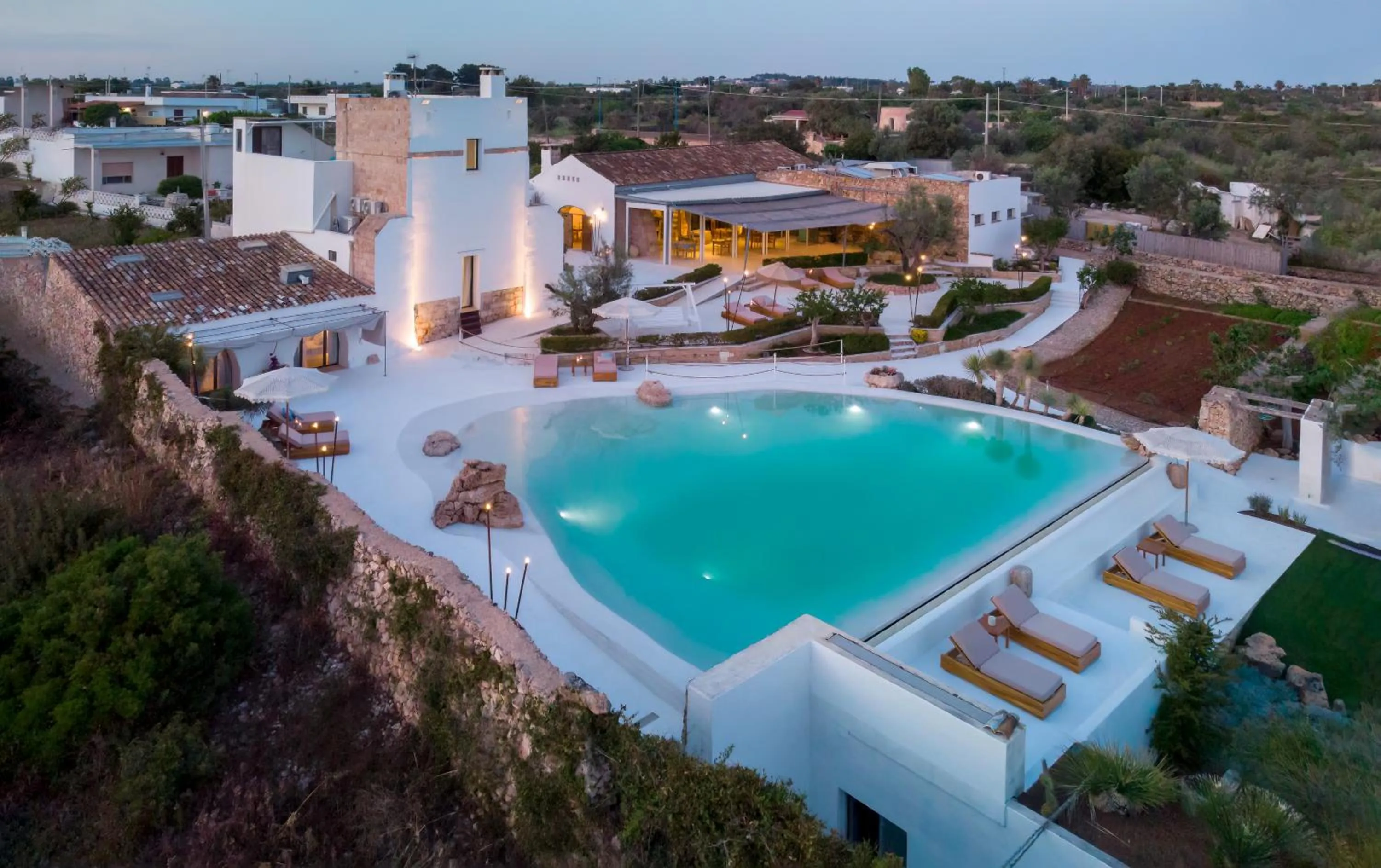 Bird's eye view in Masseria Samenti