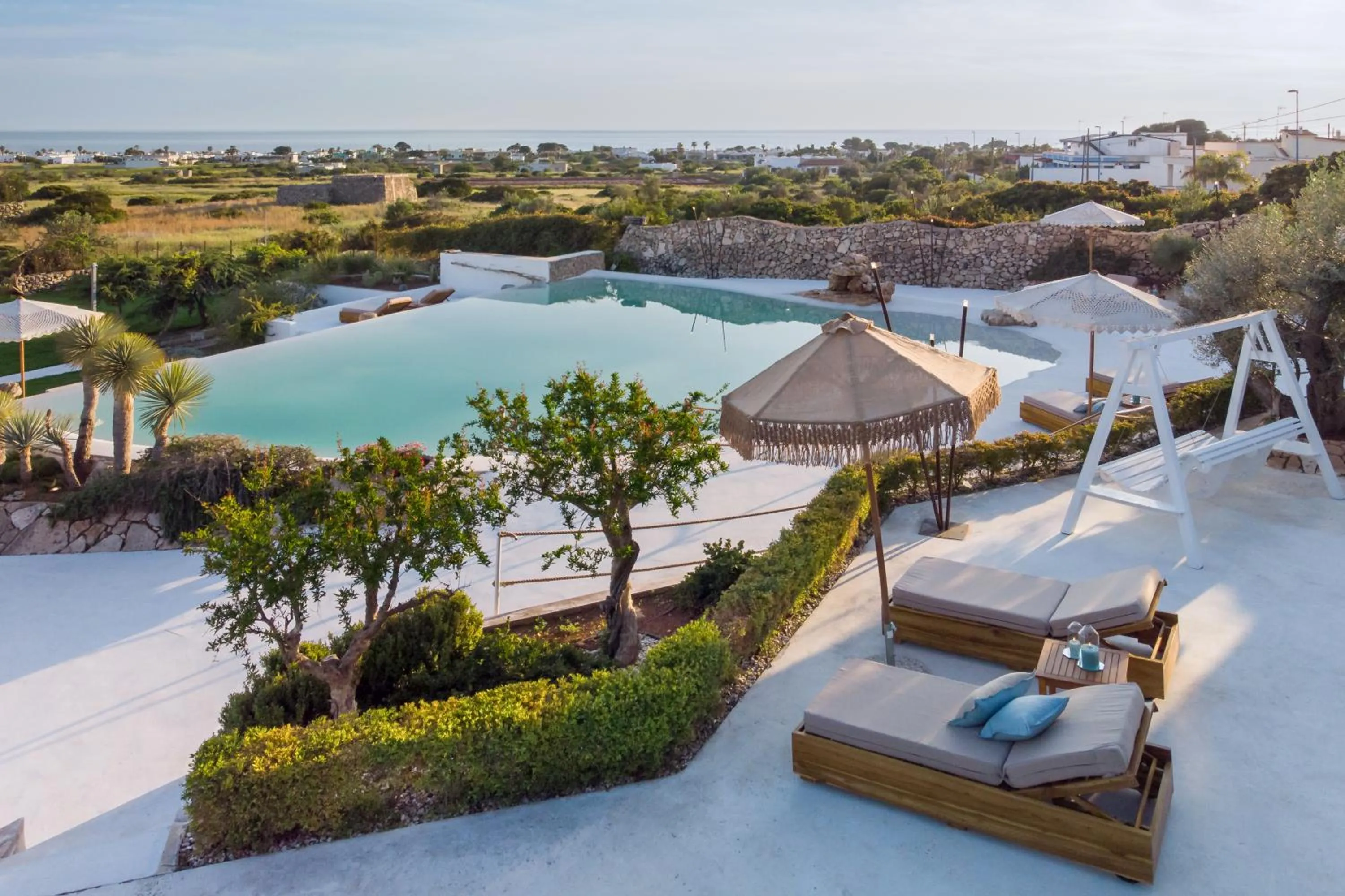 Pool view in Masseria Samenti