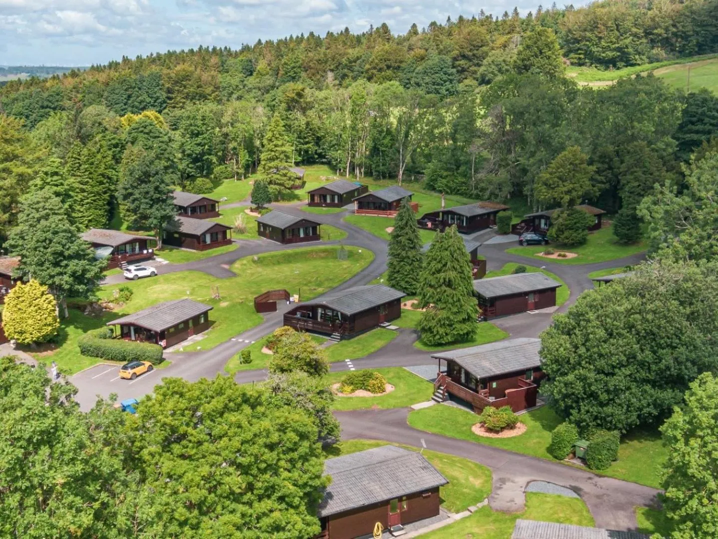 Property building in Birch Lodge 19 with Hot Tub