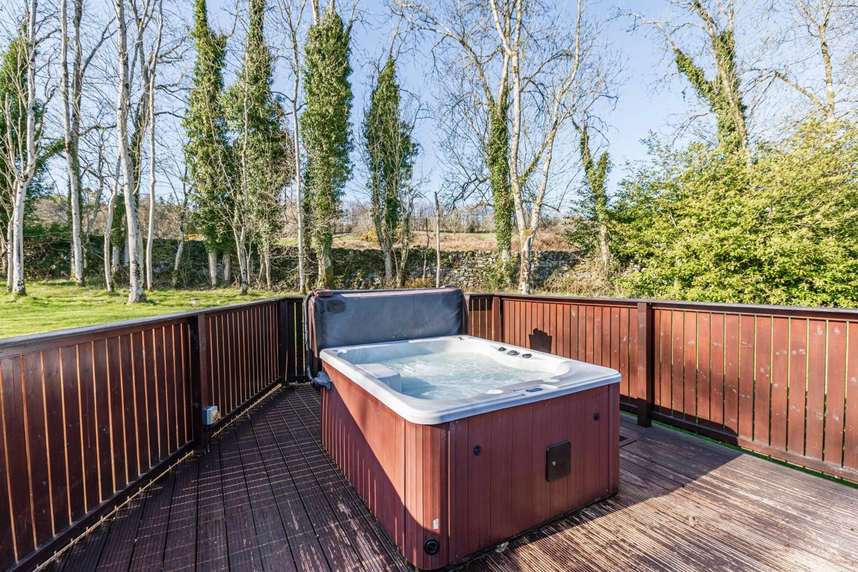 Natural landscape in Birch Lodge 19 with Hot Tub