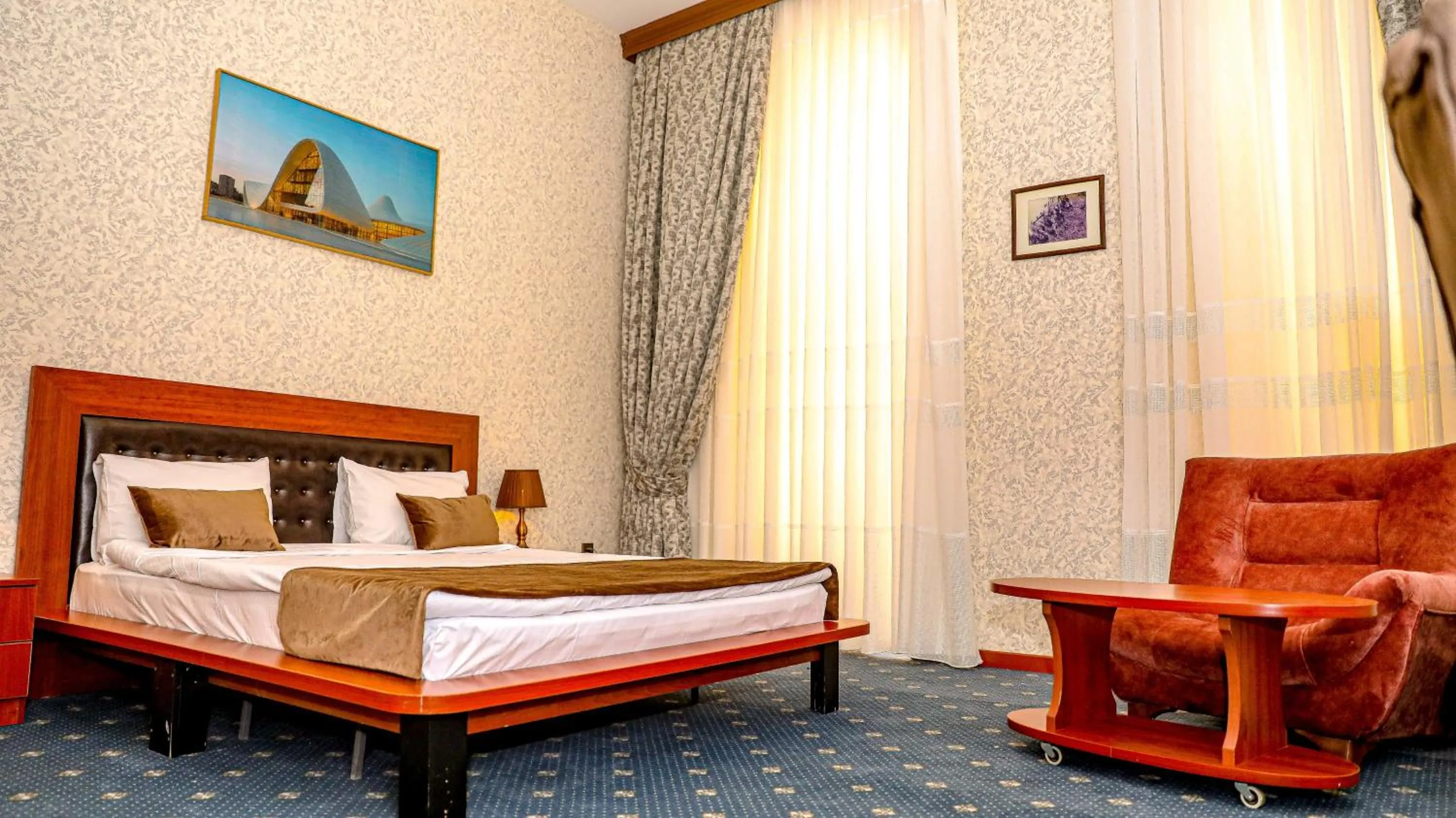Bed in Port Hotel Baku