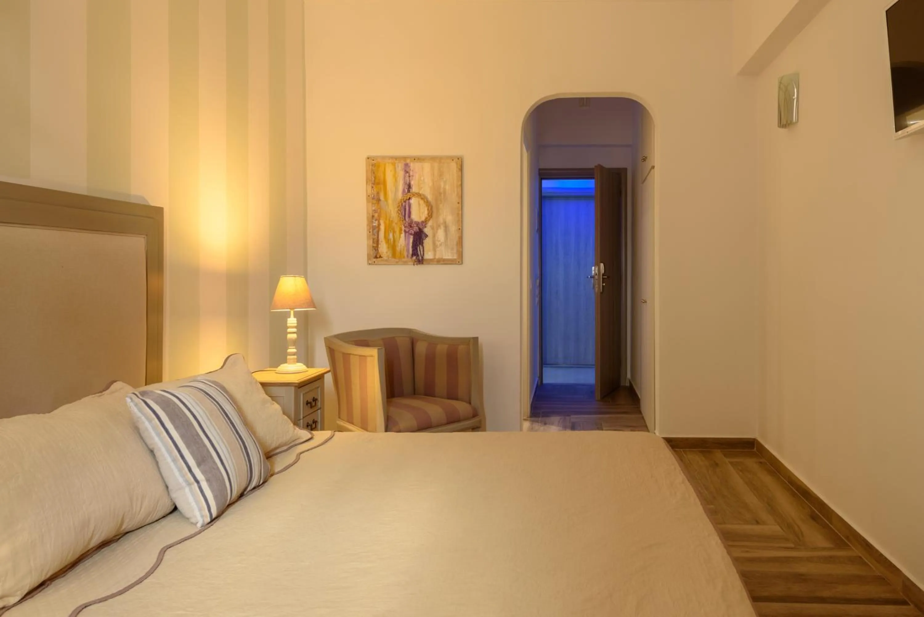 Bed in Daedalus Hotel