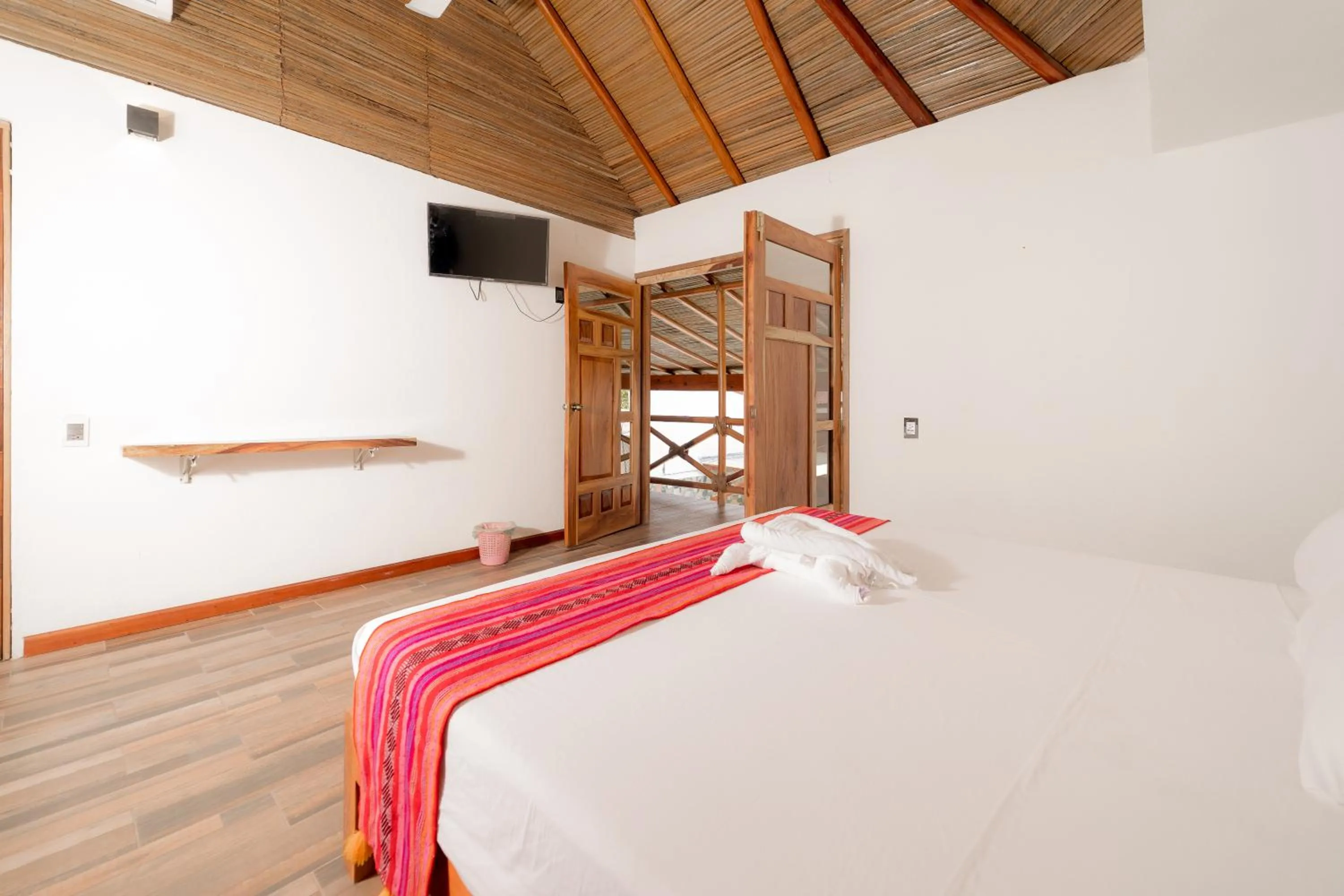 Bed in Hotel Axolotl