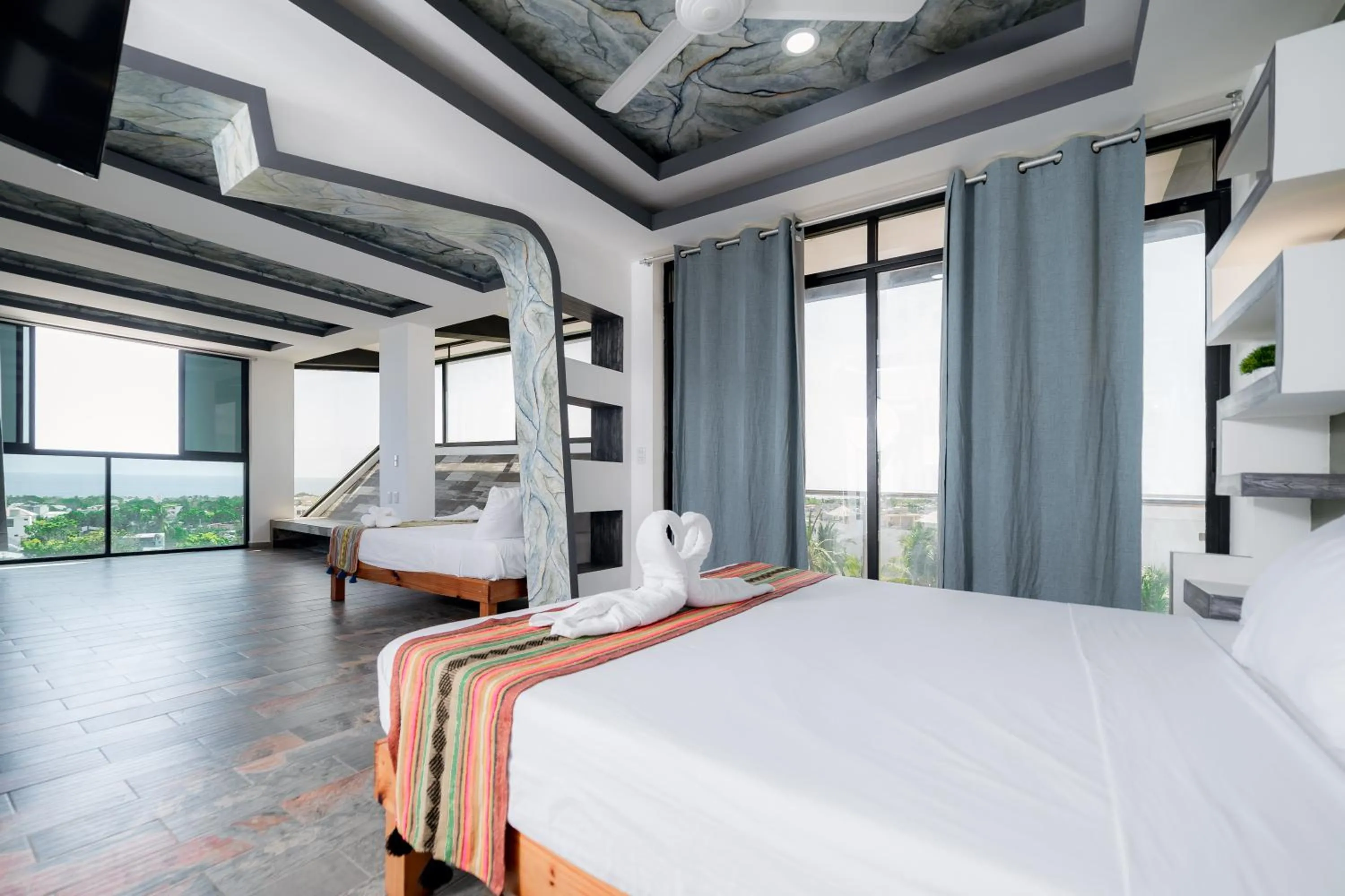 Bed in Hotel Axolotl