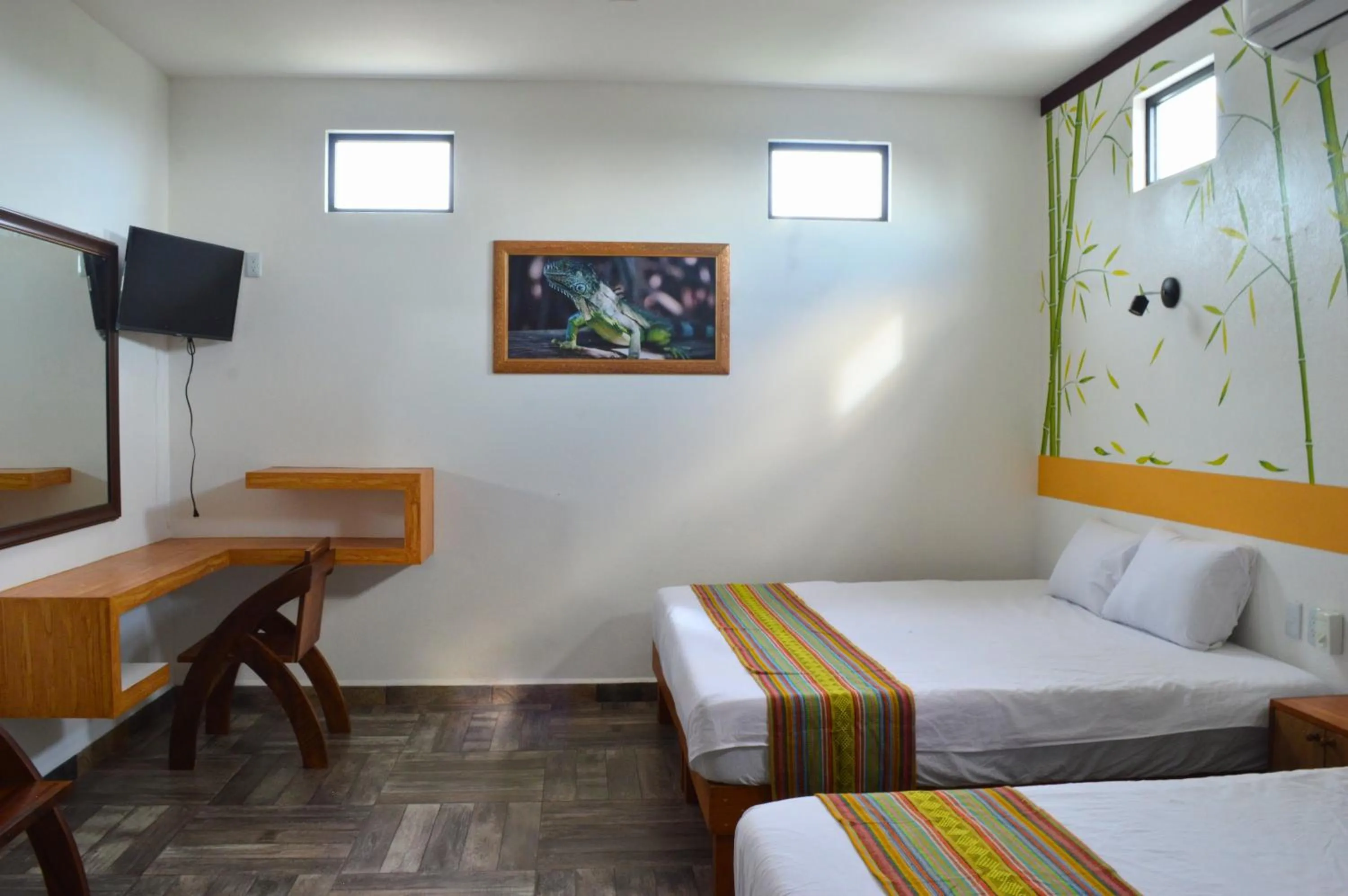 Bed in Hotel Axolotl