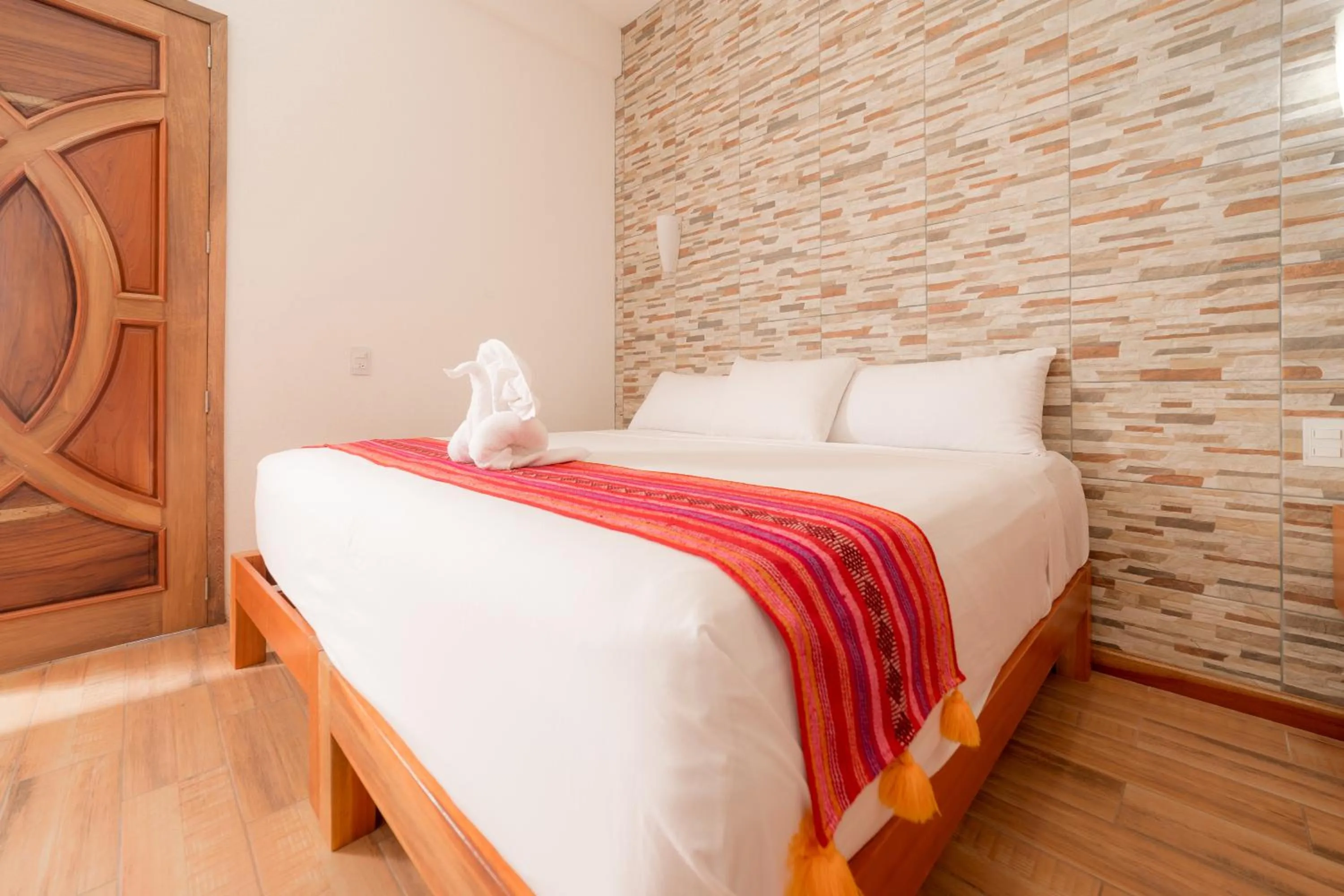 Bed in Hotel Axolotl