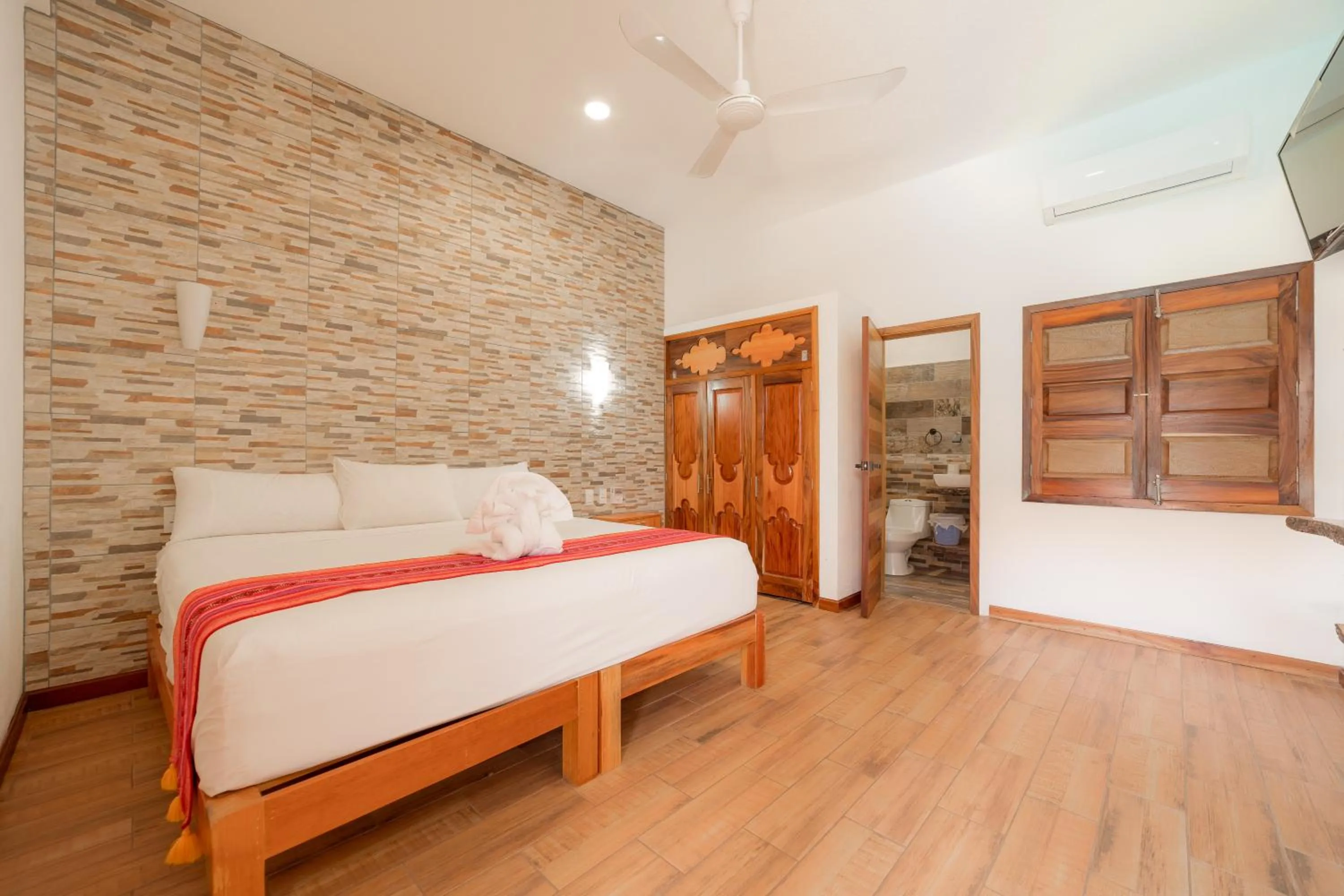 Bed in Hotel Axolotl