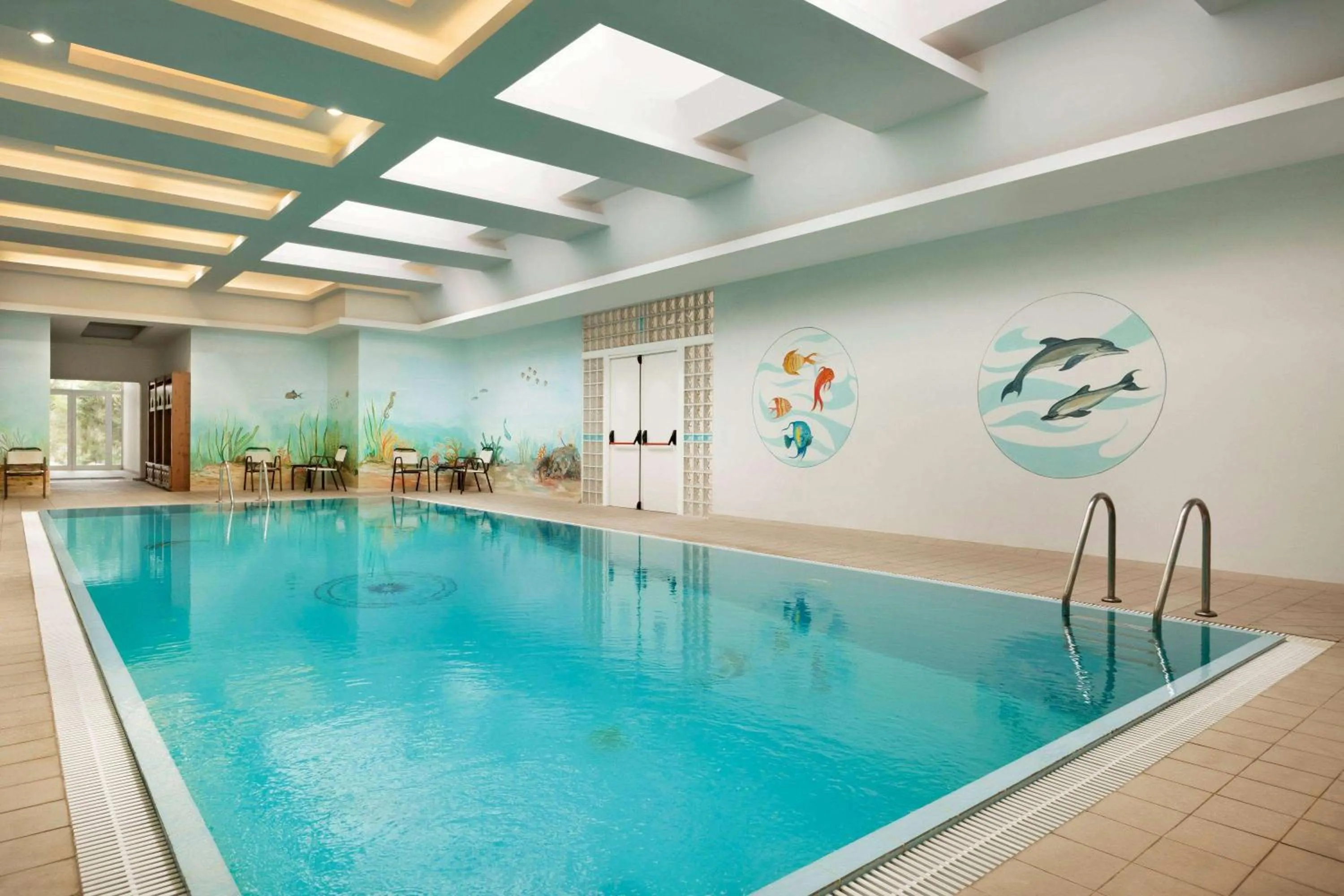 Swimming pool in Wyndham Loutraki Poseidon Resort