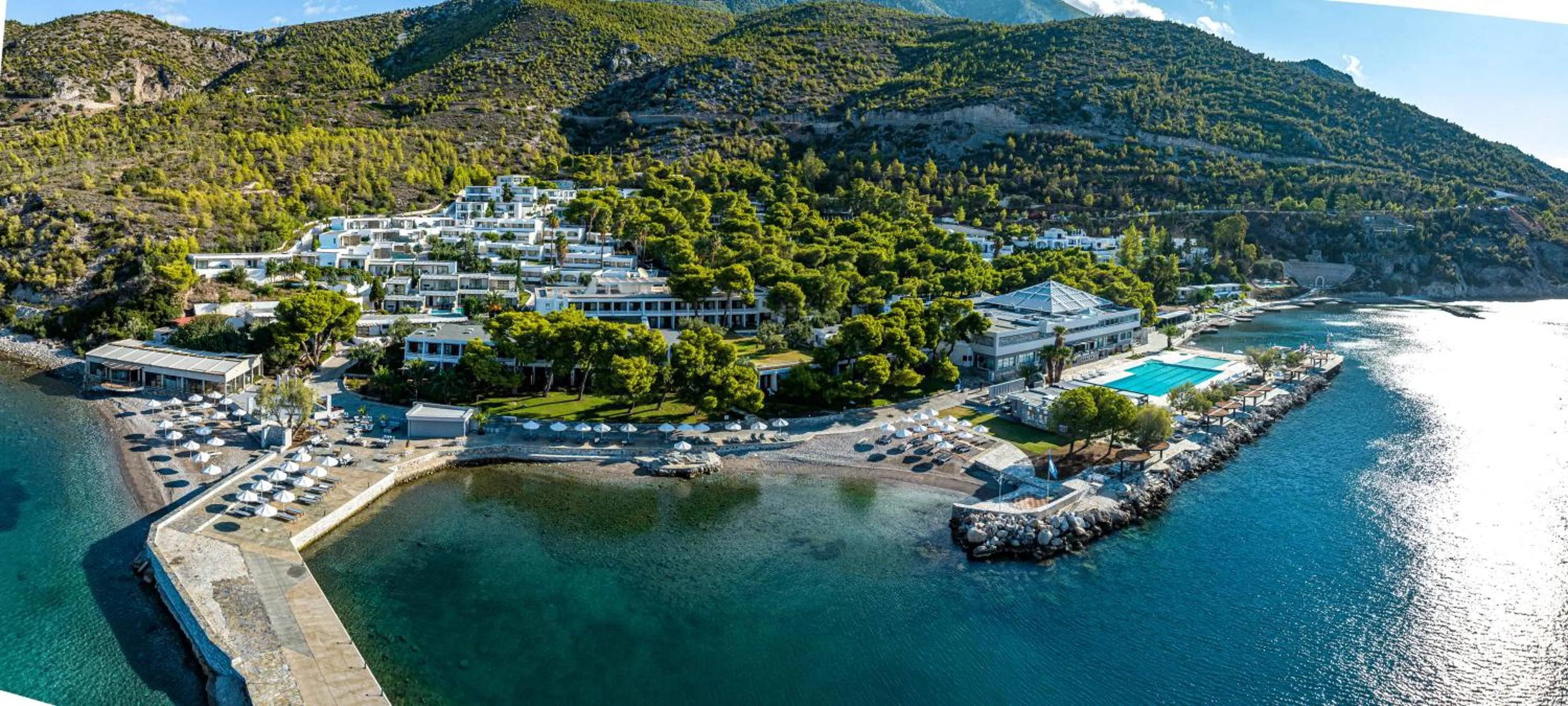 Natural landscape in Wyndham Loutraki Poseidon Resort