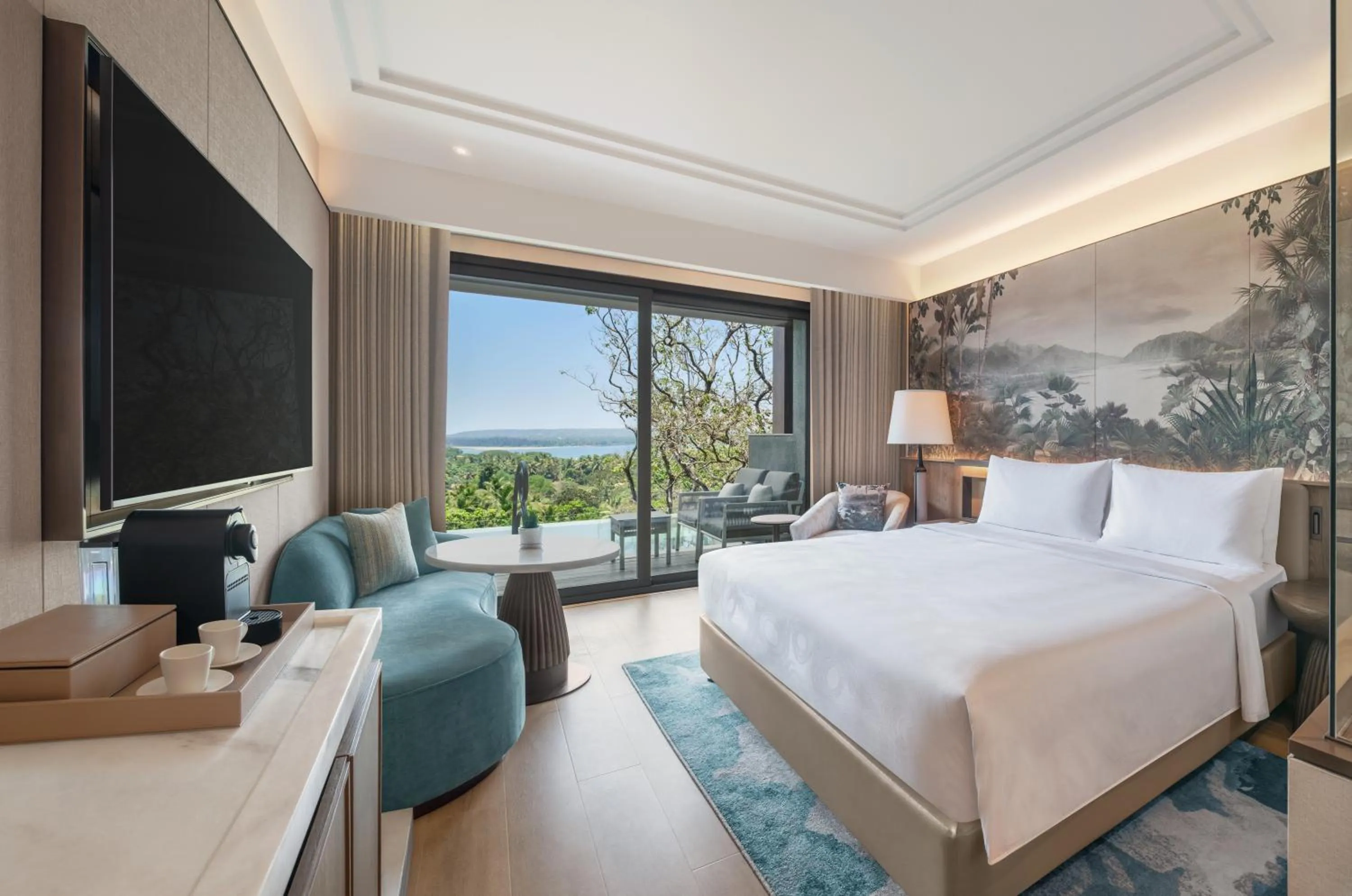 View (from property/room), Bed in JW Marriott Goa