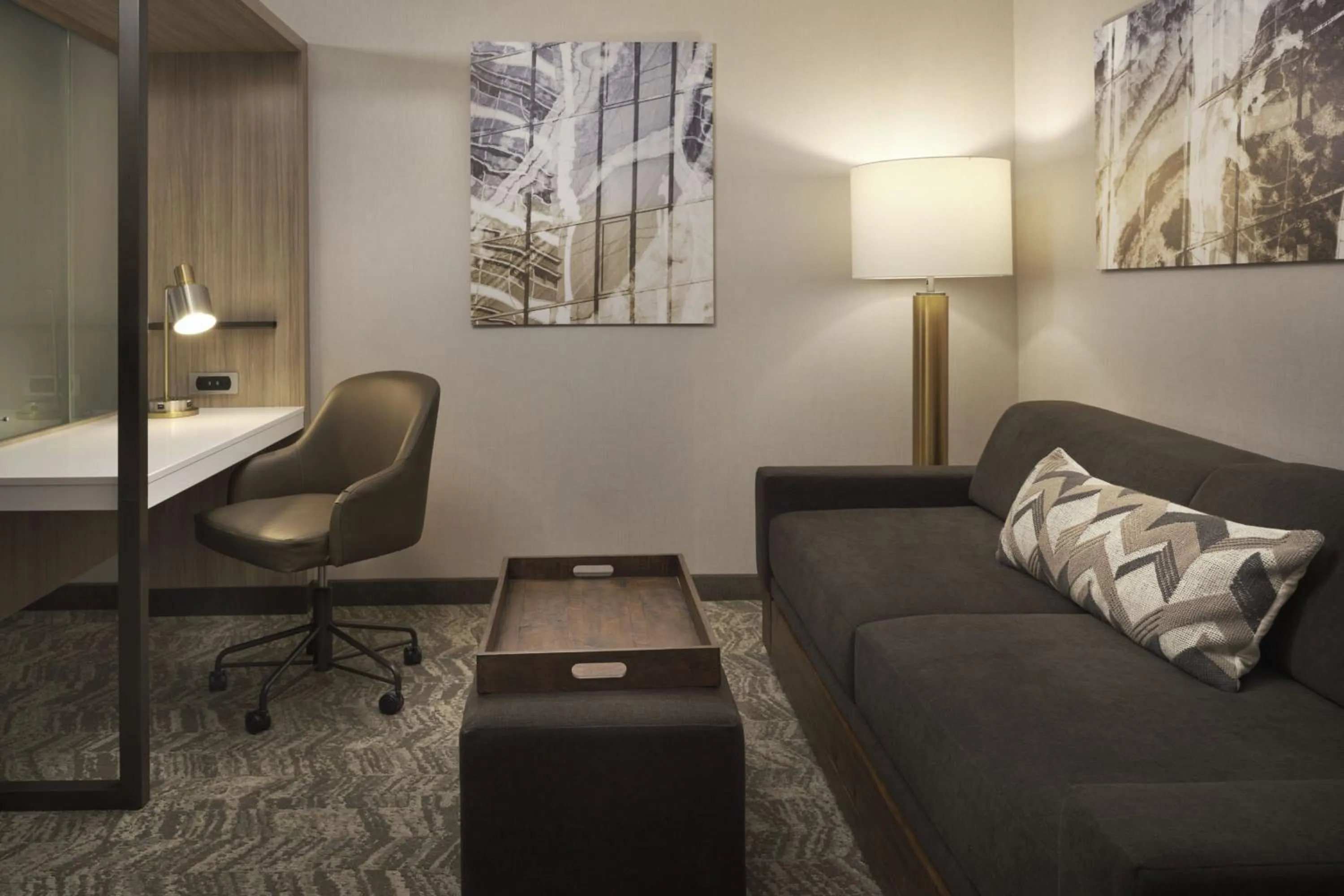 Living room in SpringHill Suites by Marriott Las Vegas Airport