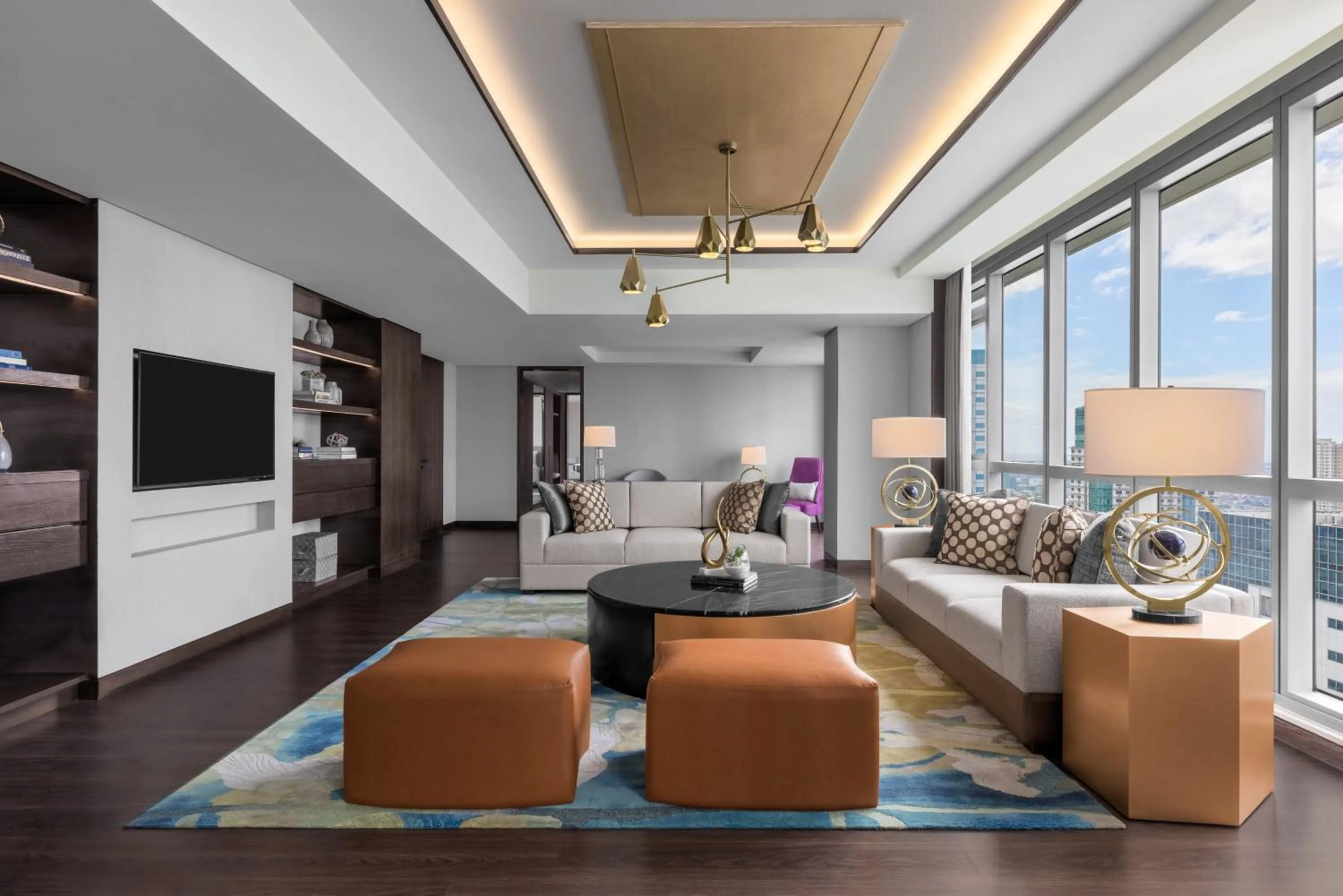 Communal lounge/ TV room in The Westin Manila