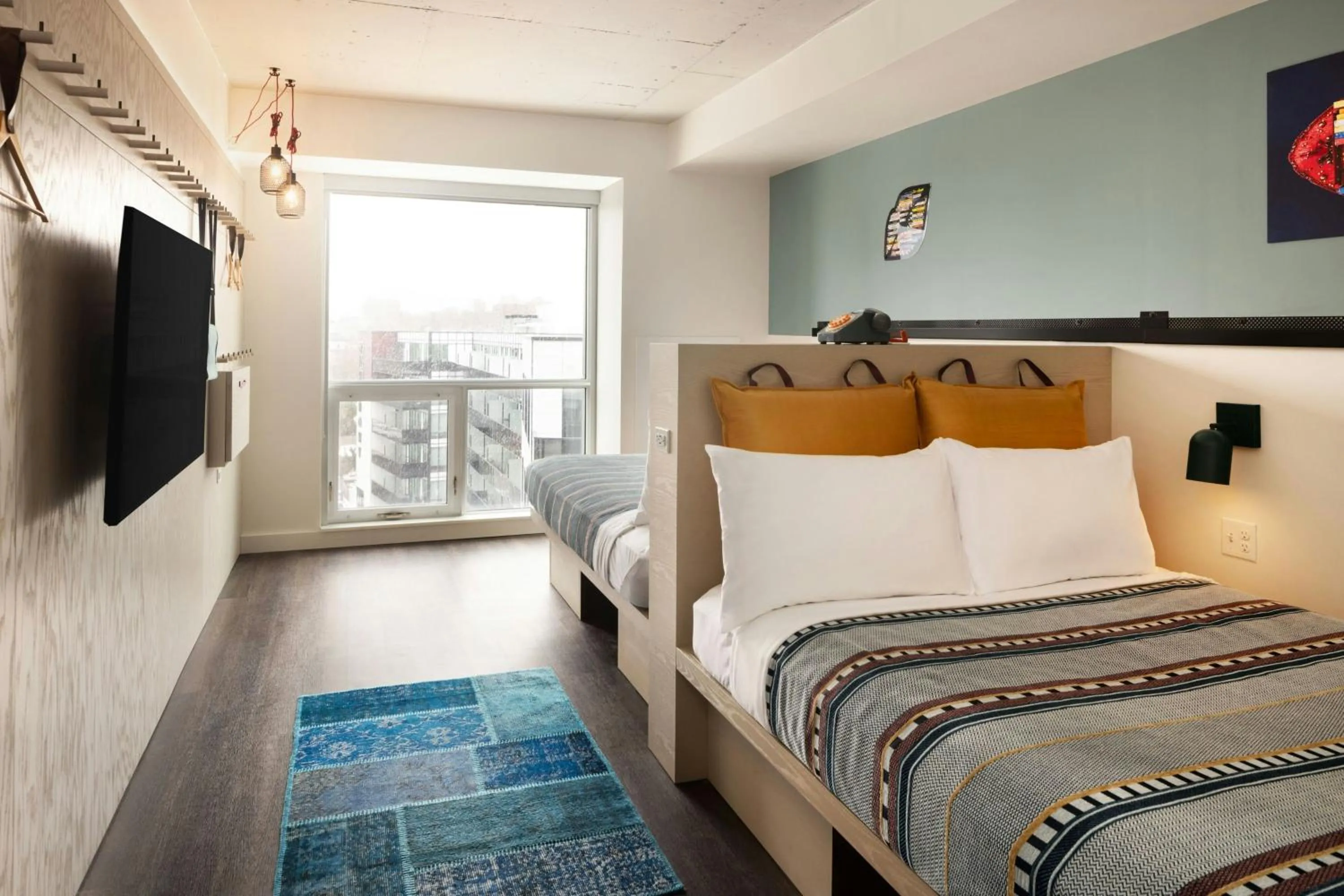 Photo of the whole room, Bed in Moxy Halifax Downtown