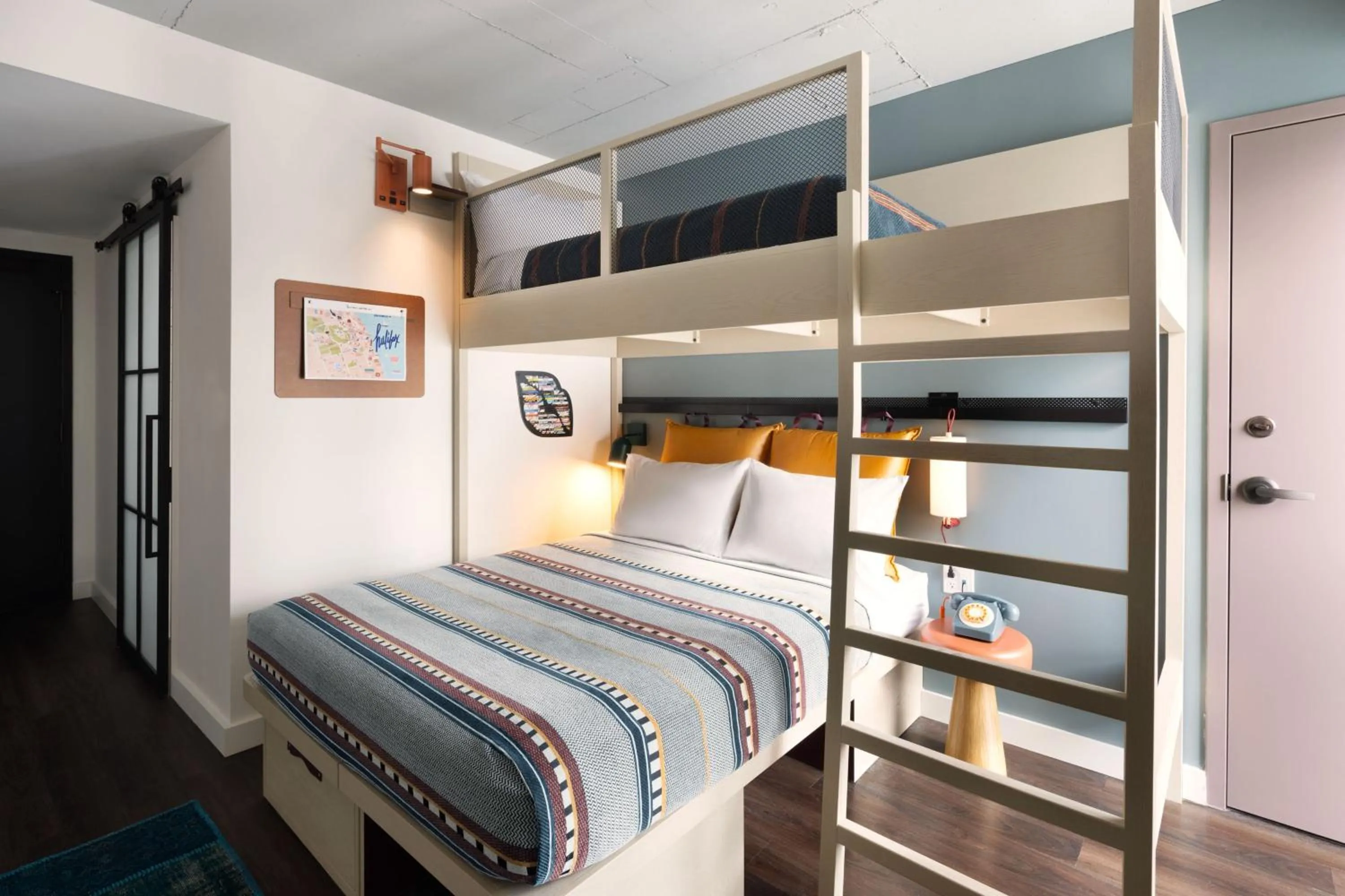 Photo of the whole room, Bed in Moxy Halifax Downtown