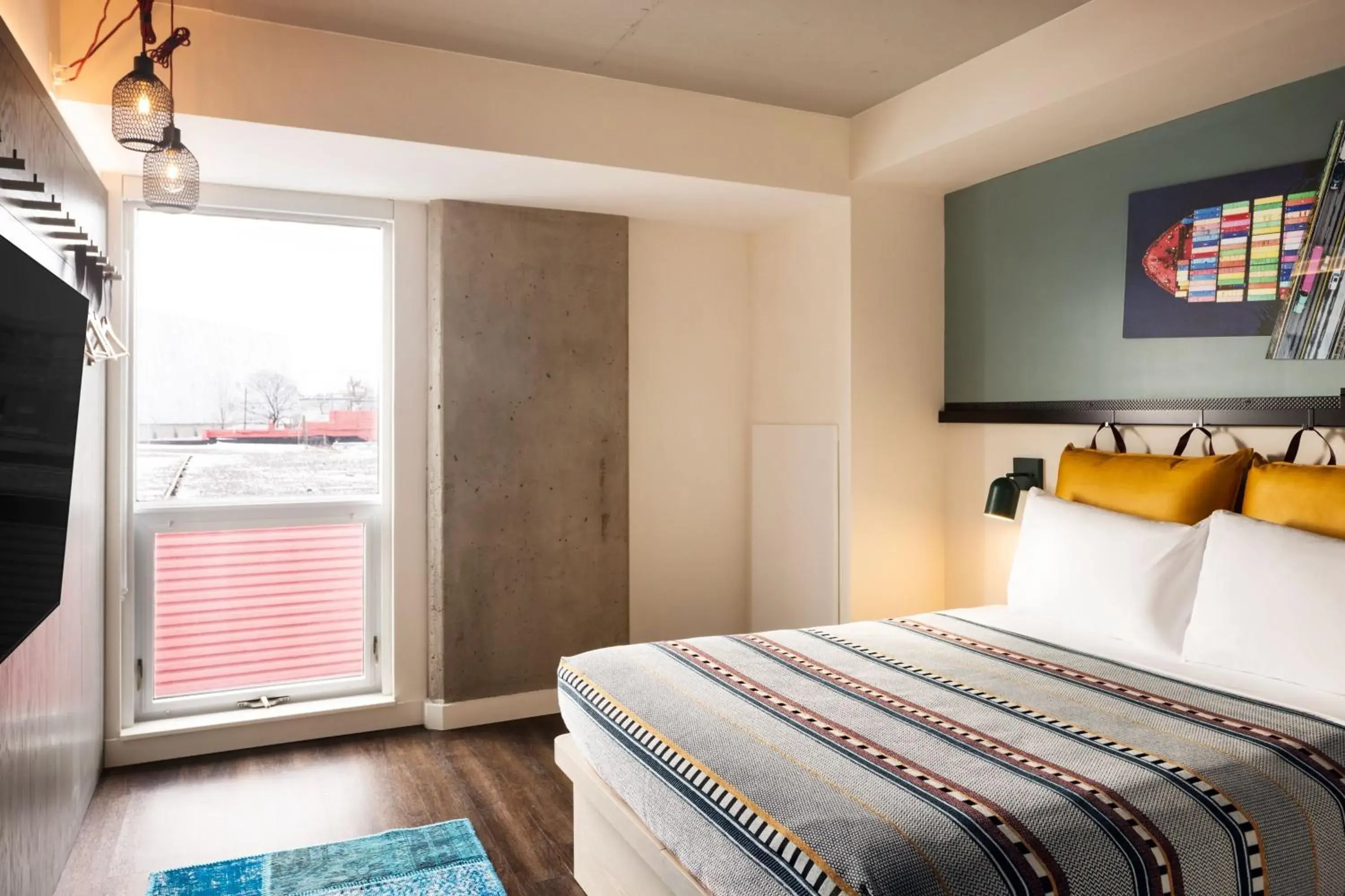 Queen Room in Moxy Halifax Downtown Queen Room in Moxy Halifax Downtown