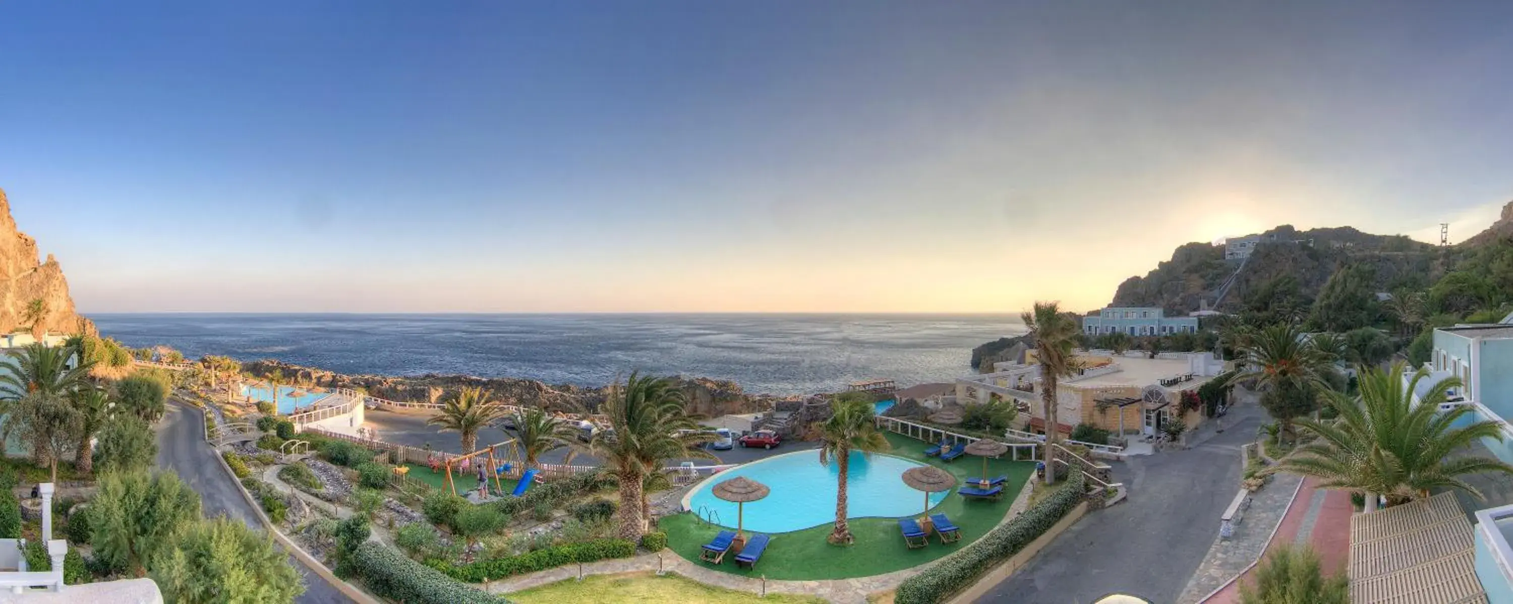 Bird's eye view in Kalypso Cretan Village Resort & Spa Bird's eye view in Kalypso Cretan Village Resort & Spa