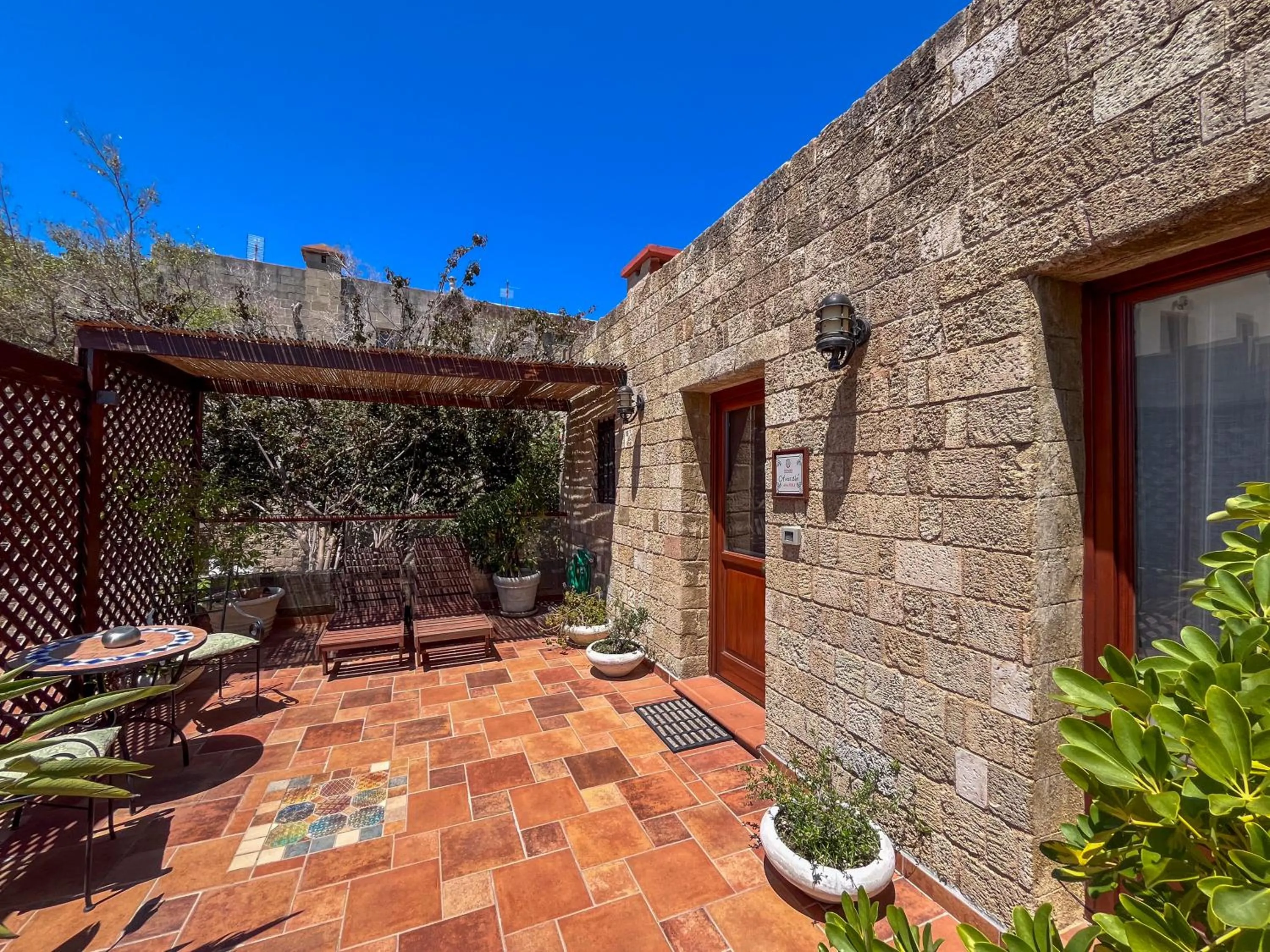 Patio in Avalon Boutique Hotel Rhodes