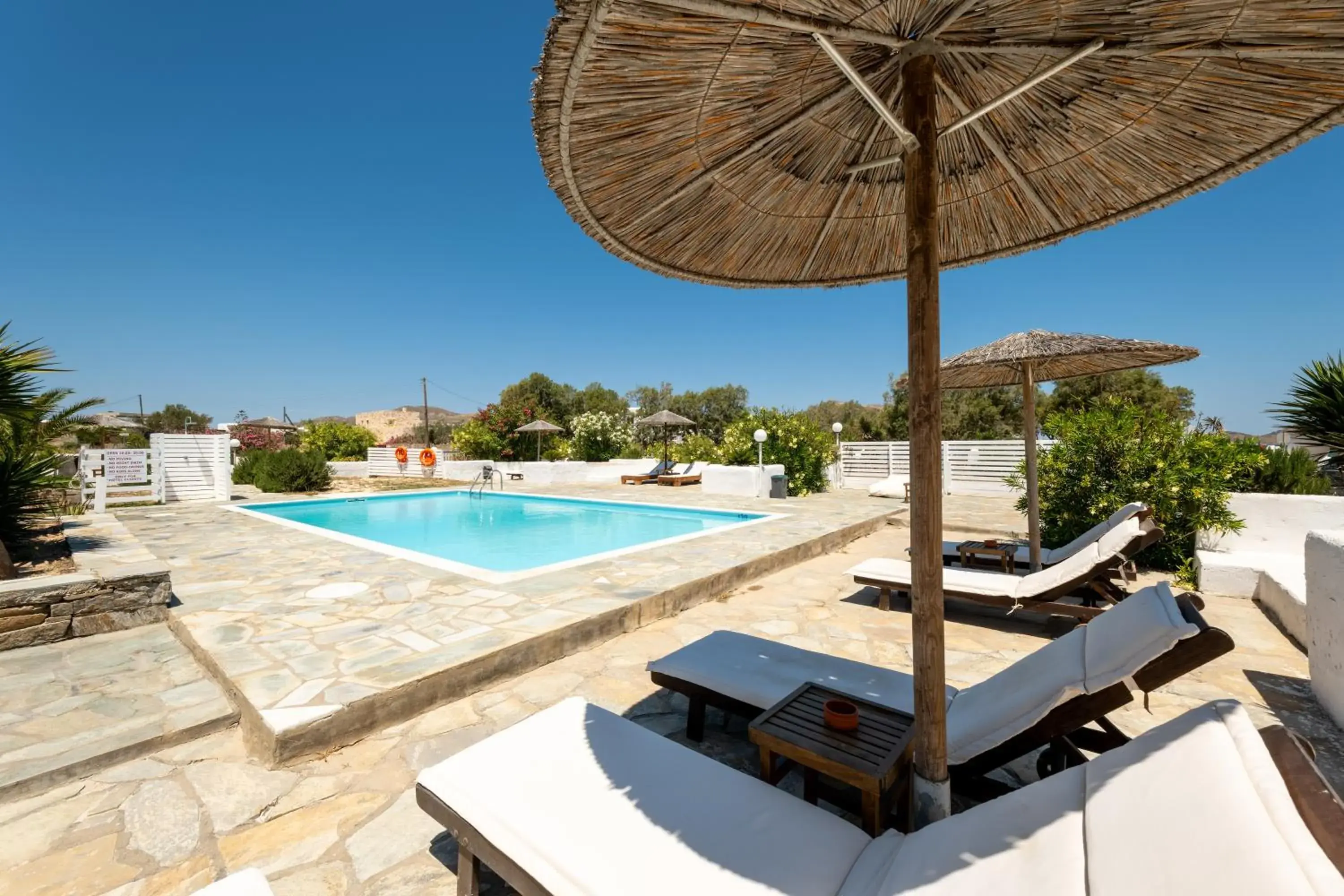 Pool view in Naoussa Hotel Paros by Booking Kottas Pool view in Naoussa Hotel Paros by Booking Kottas