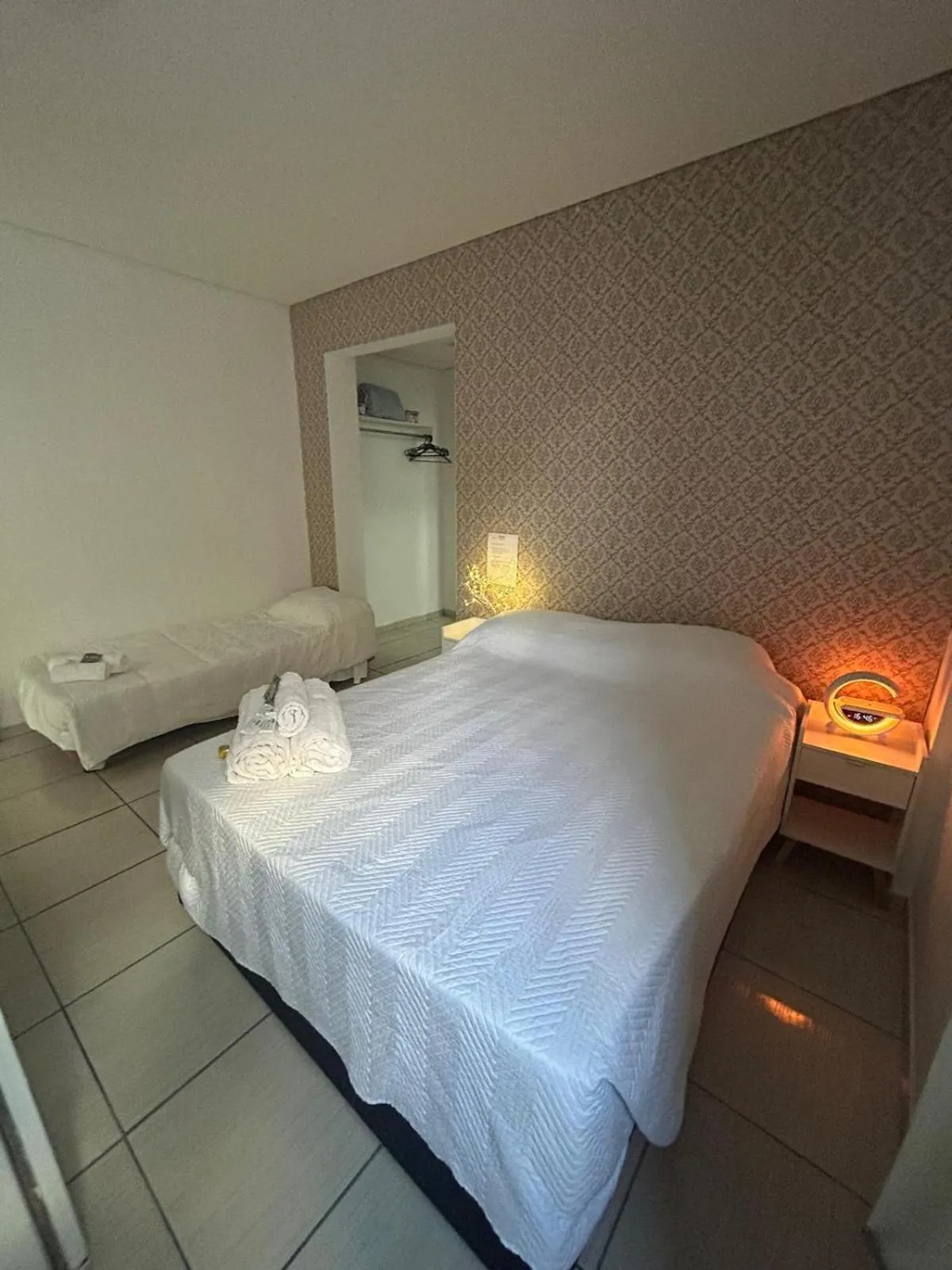 Decorative detail, Bed in 55 Smart Hotel