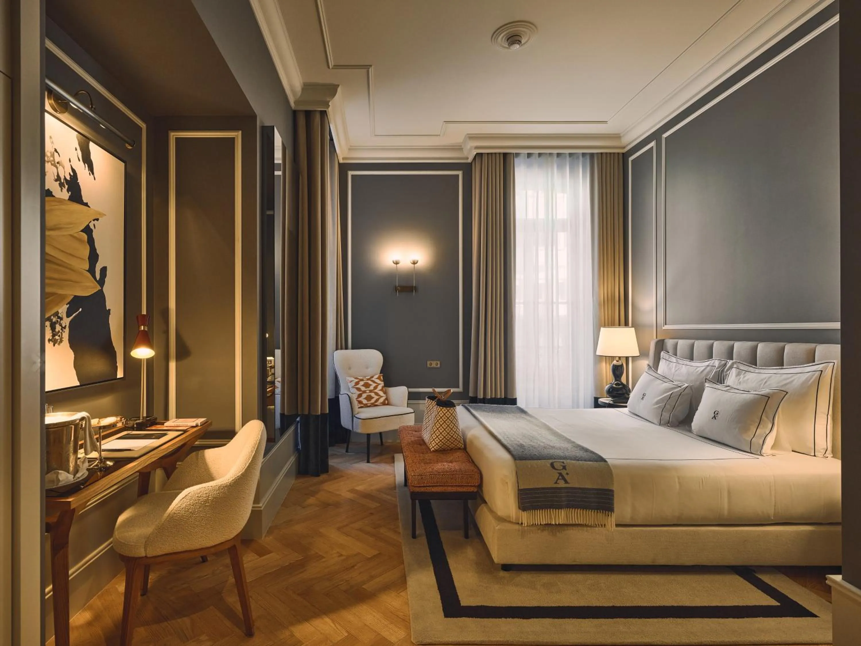 Bed in GA Palace Hotel & Spa, a XIXth-Century Villa