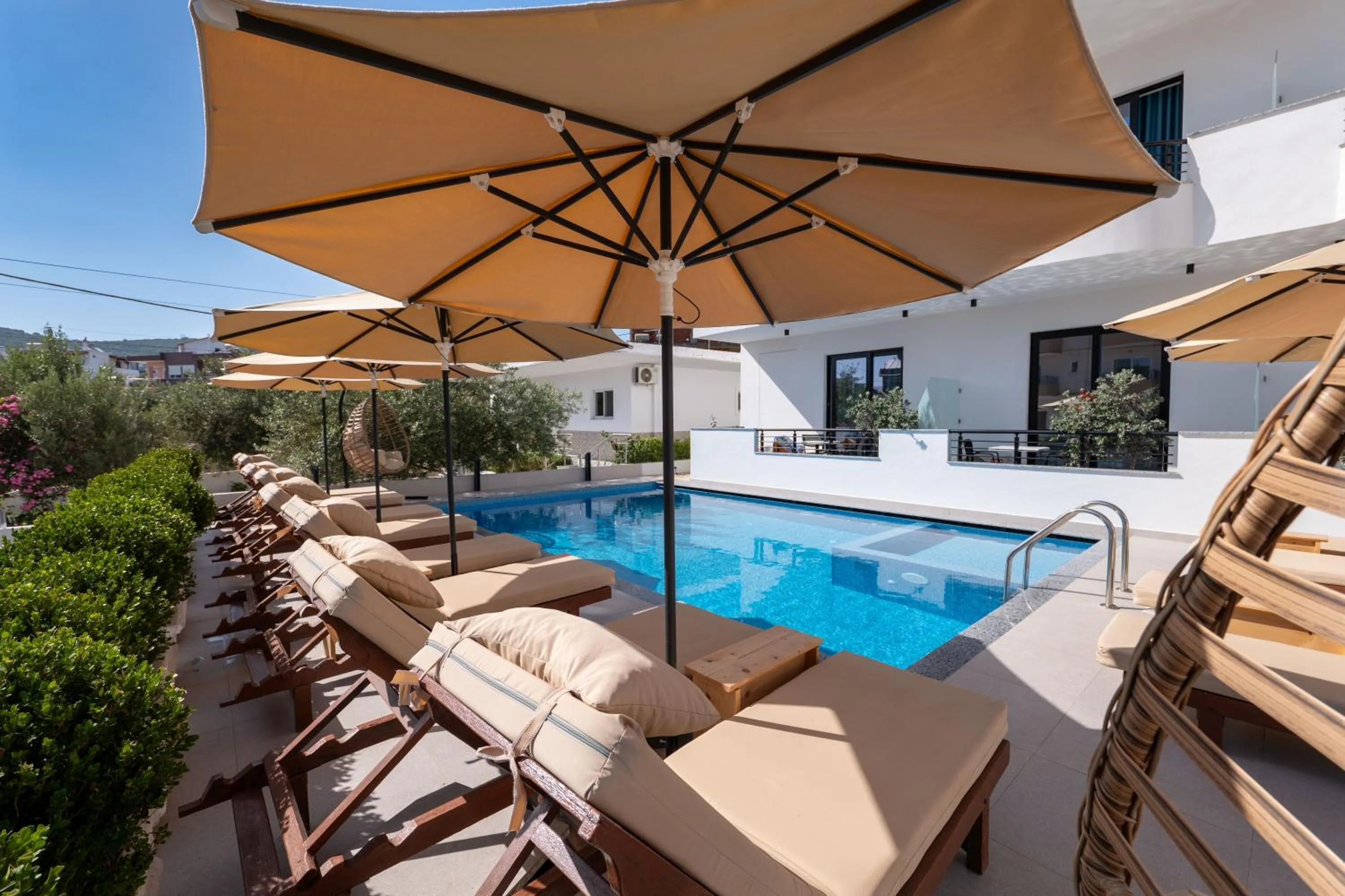 Pool view in Monel Hotel