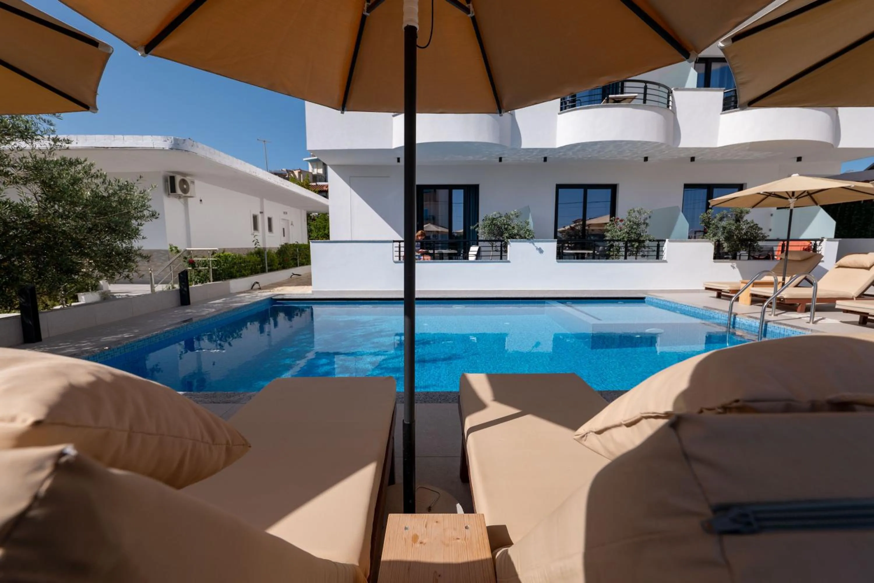 Pool view in Monel Hotel