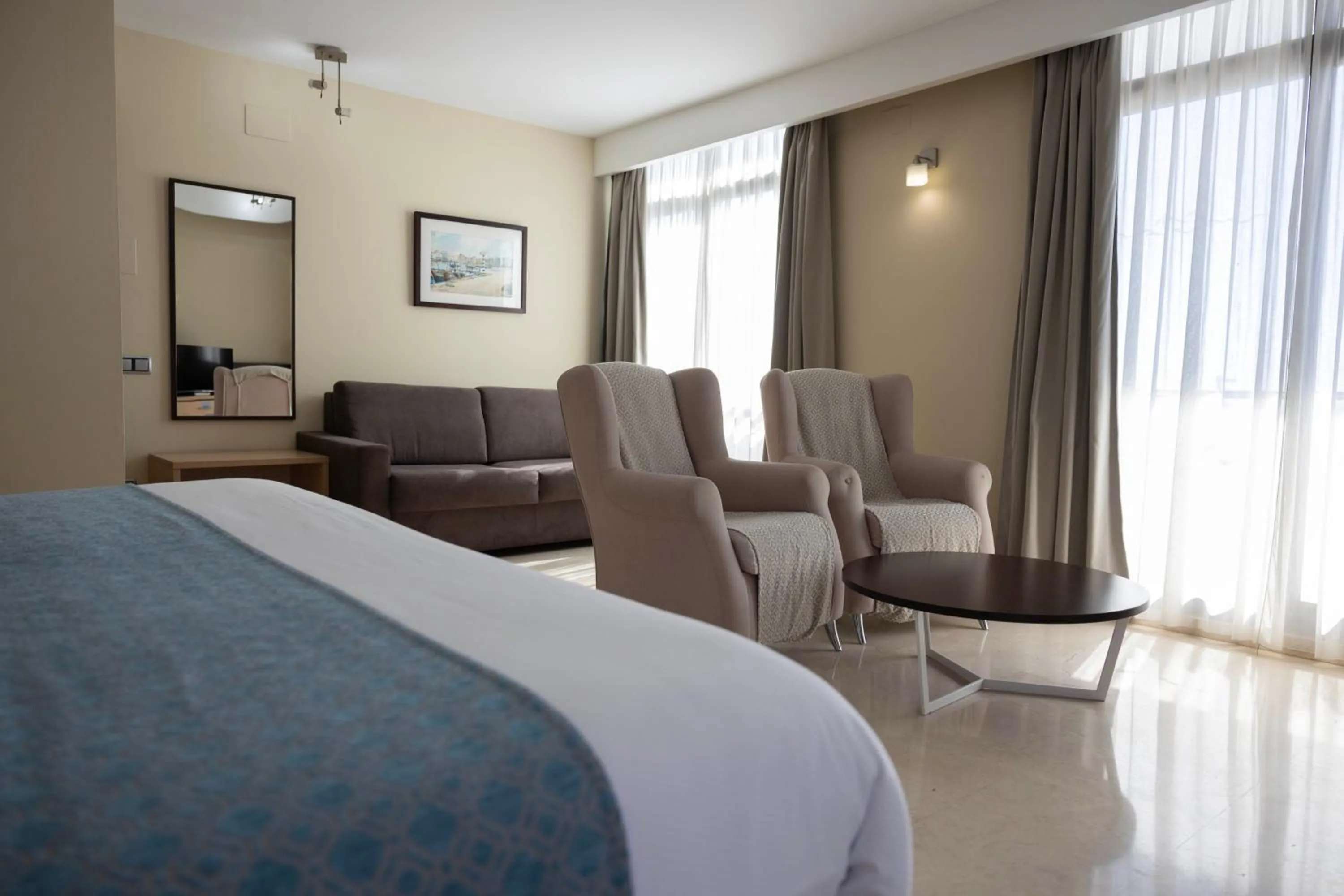 Seating area in Hotel Flamingo