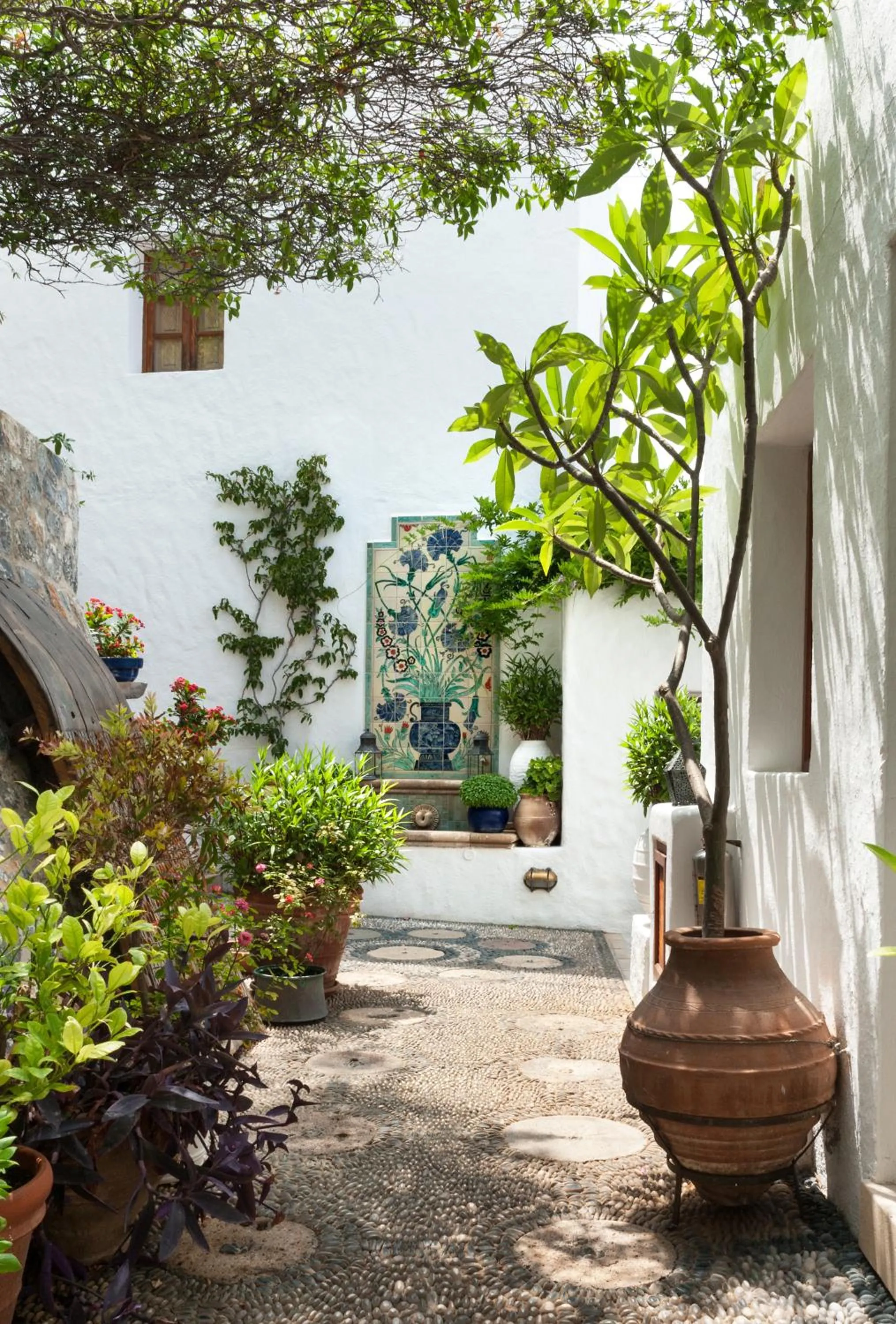 Patio in Melenos Art Boutique Hotel