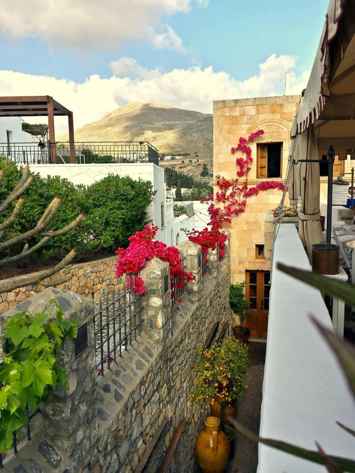 Bird's eye view in Melenos Art Boutique Hotel