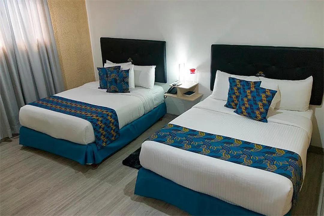 Bed in Hotel Alto Mar