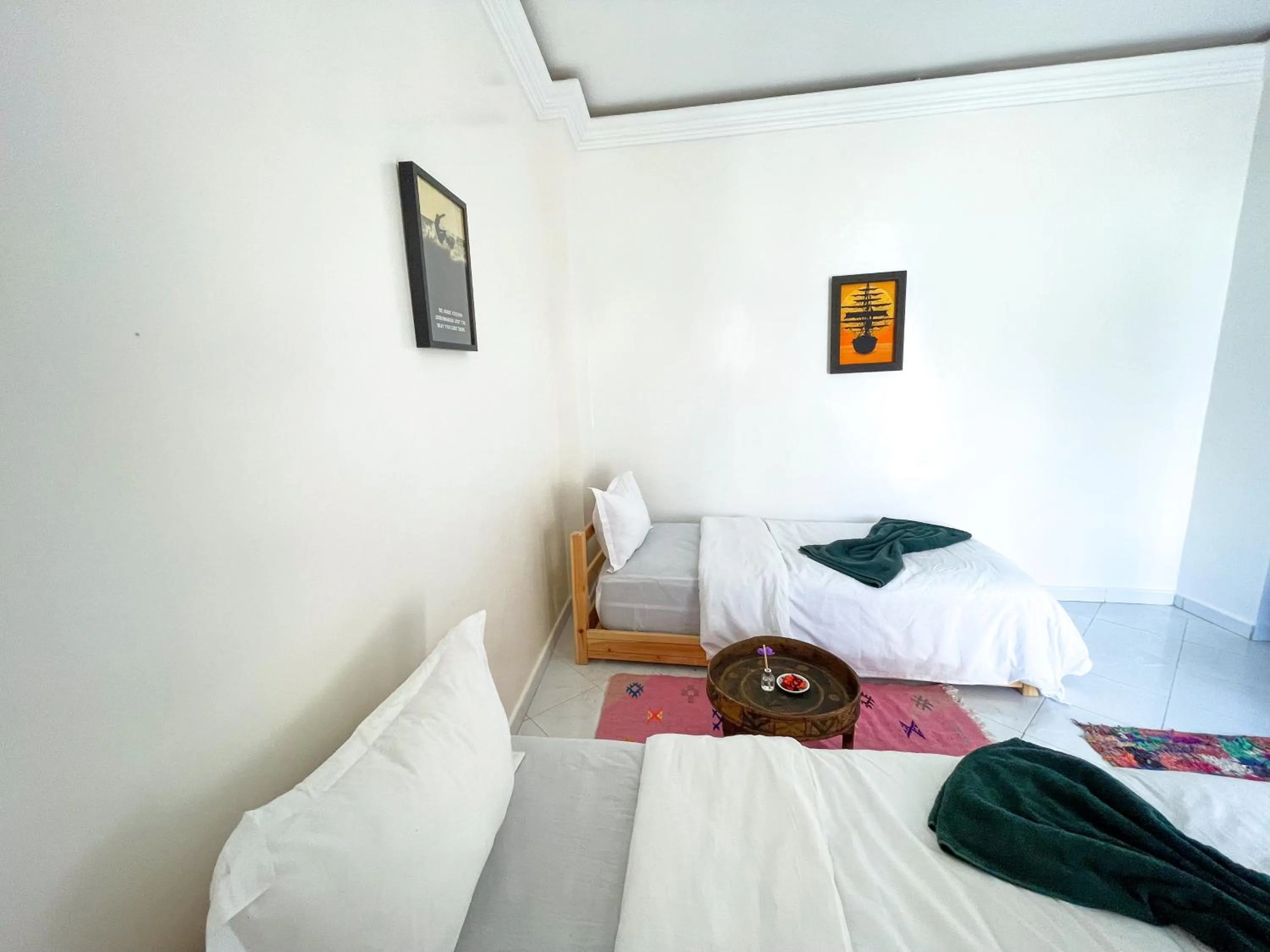 Bed in Locals Taghazout surfcamp