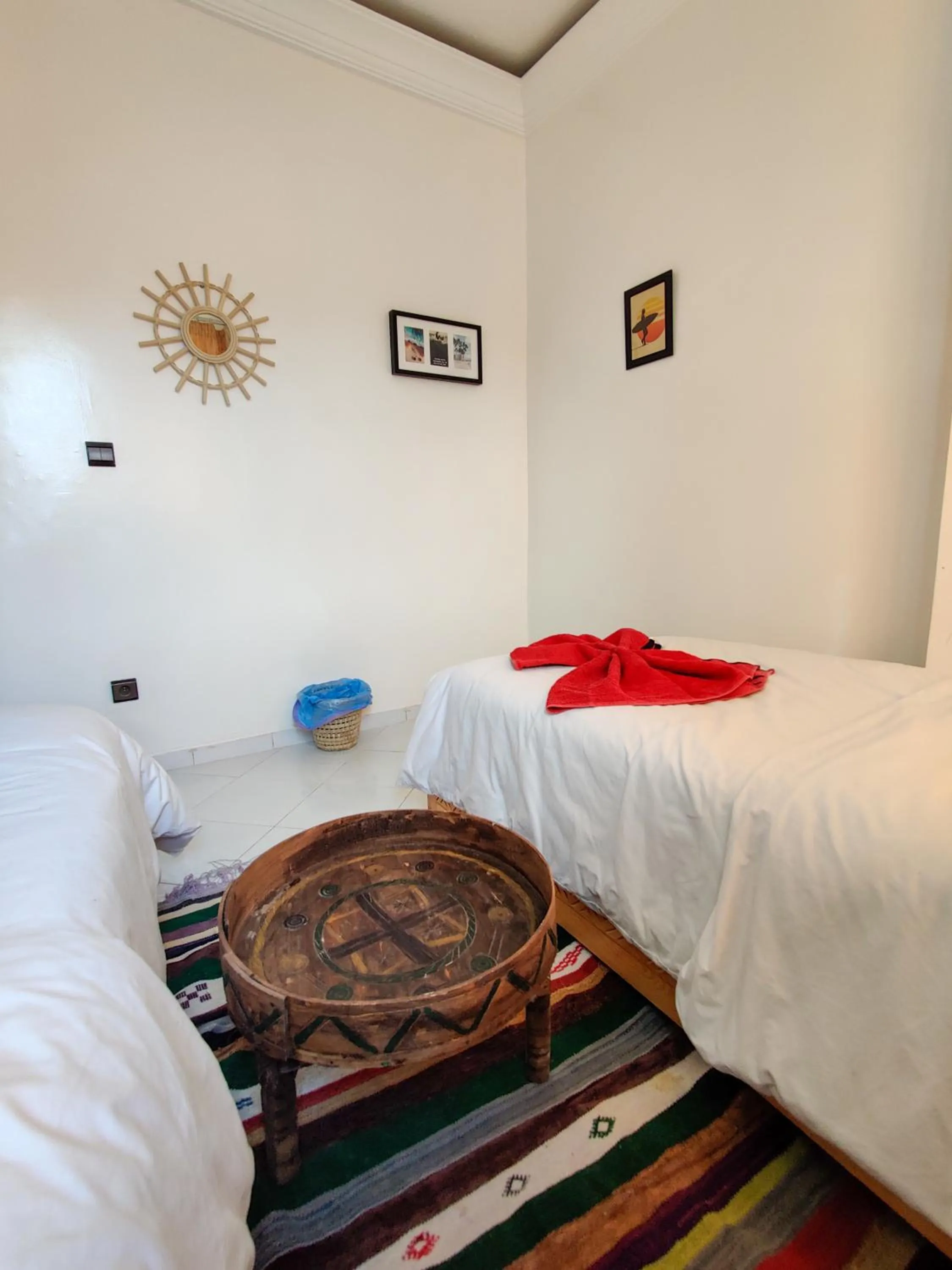 Bed in Locals Taghazout surfcamp