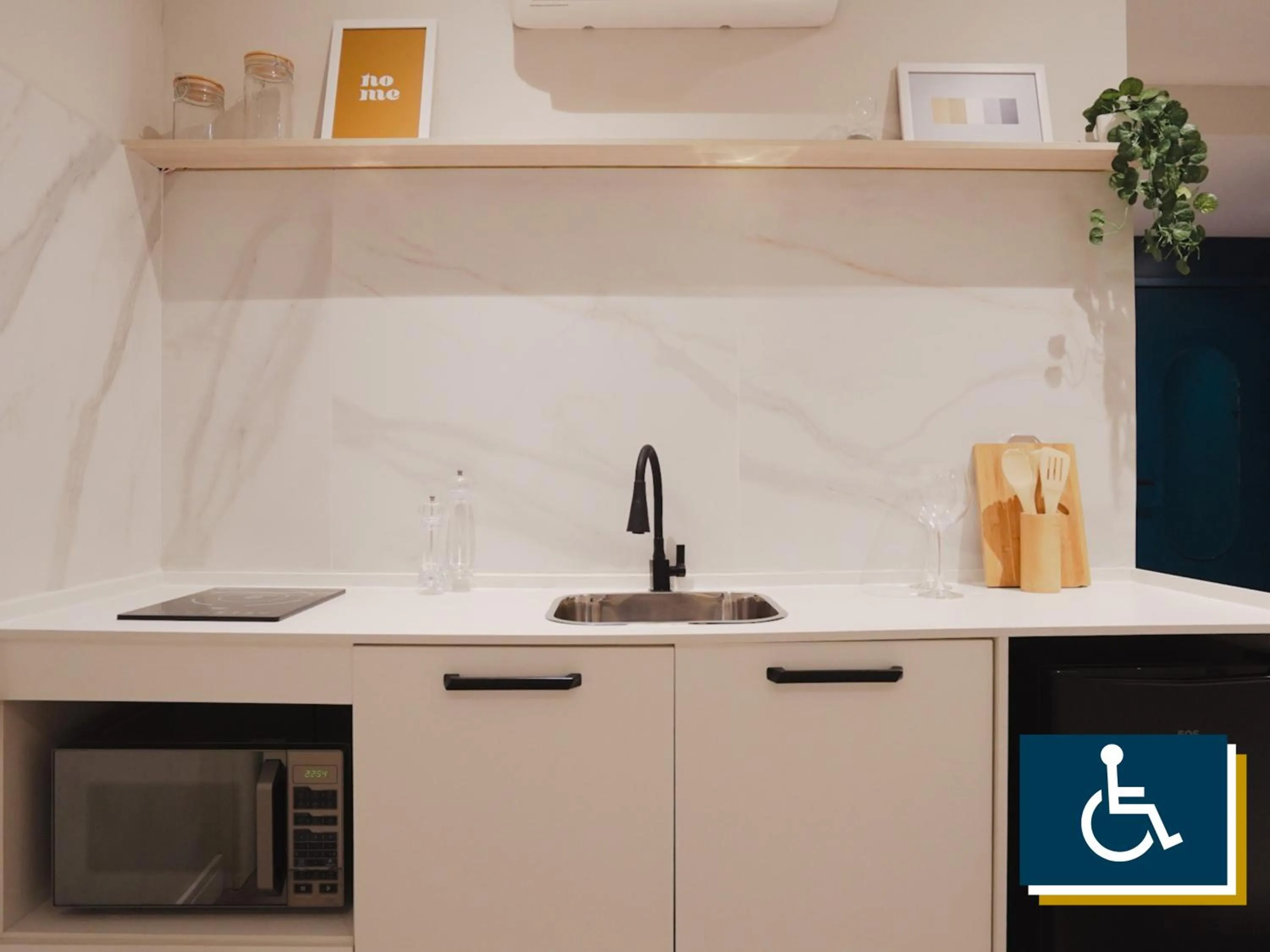 Communal kitchen in Apê Metrô Paulista