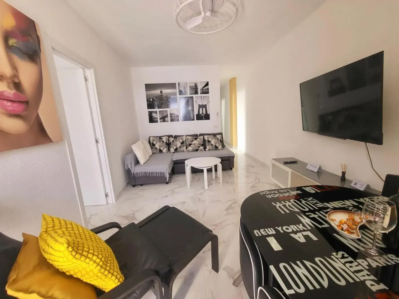 One-Bedroom Apartment in New big flat with balcony 50mts away from beach Parking Optional One-Bedroom Apartment in New big flat with balcony 50mts away from beach Parking Optional