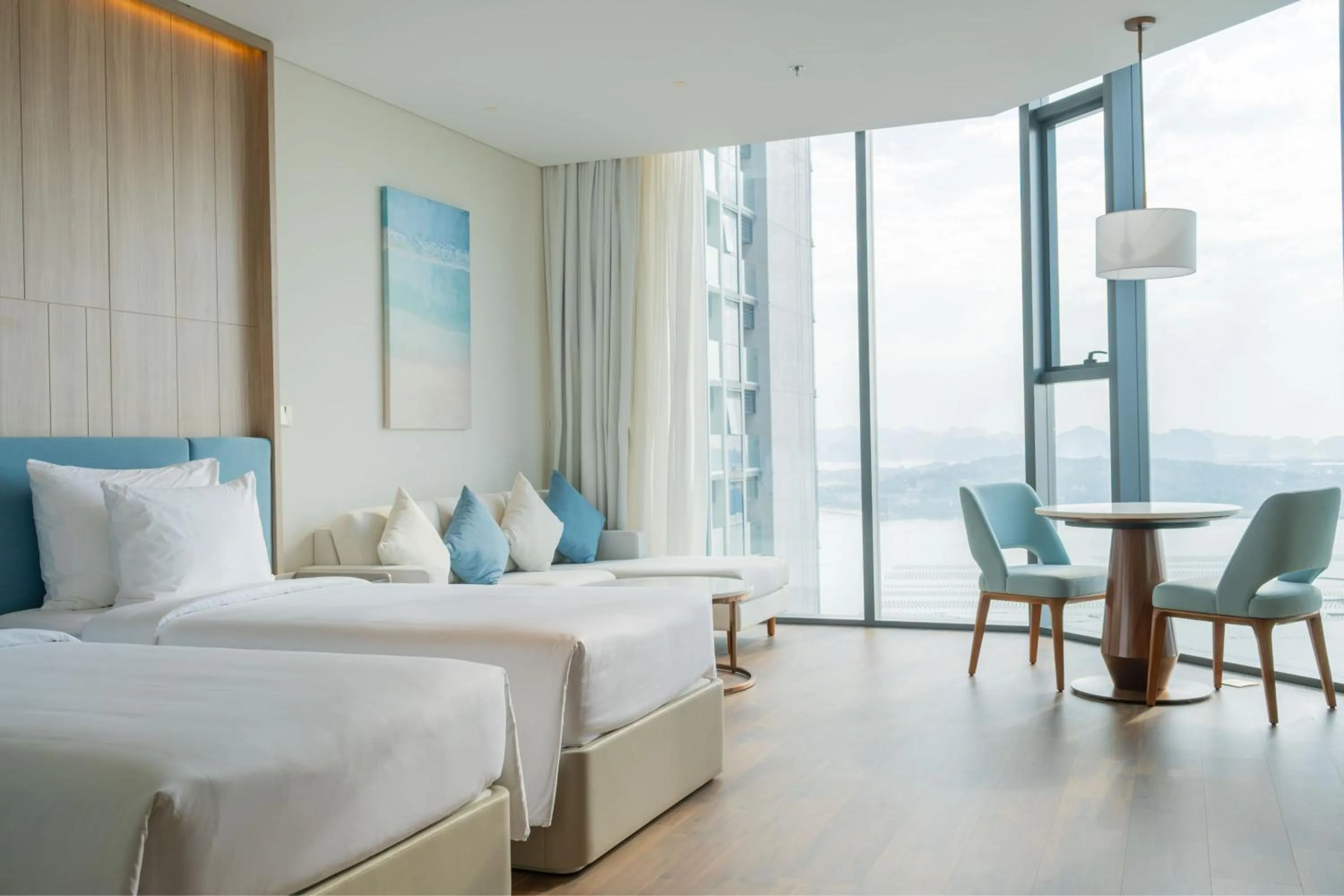 View (from property/room), Bed in A La Carte Ha Long Bay Residence