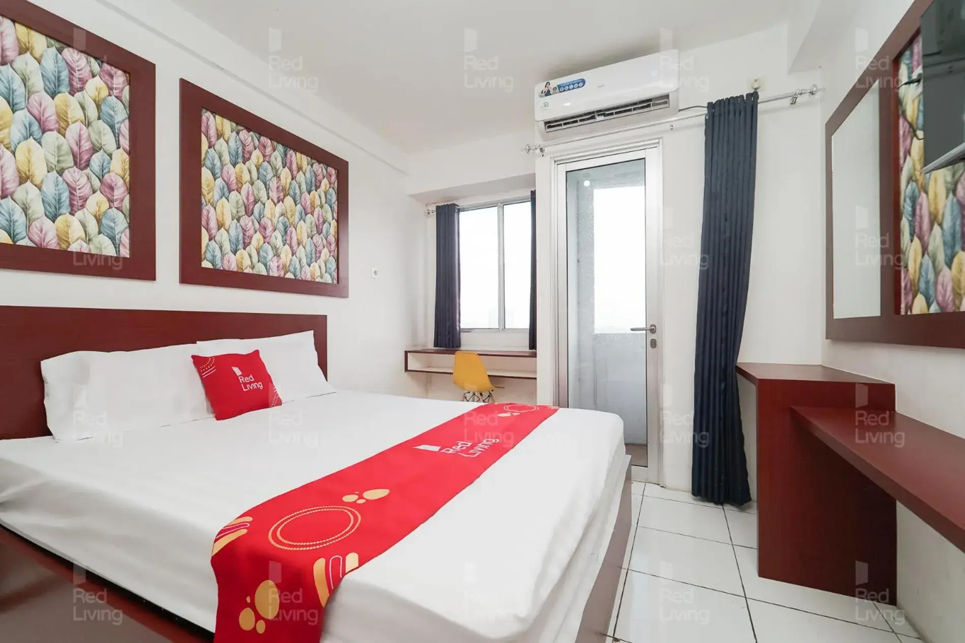 Bedroom, Bed in RedLiving Apartemen Riverview Residence - Alima View Tower Mahakam Bedroom, Bed in RedLiving Apartemen Riverview Residence - Alima View Tower Mahakam