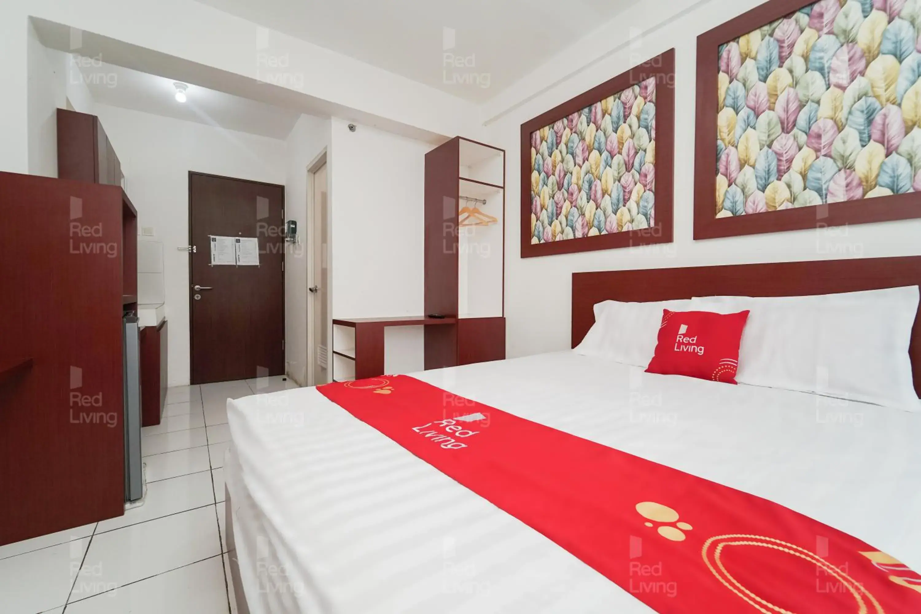 Bedroom, Bed in RedLiving Apartemen Riverview Residence - Alima View Tower Mahakam Bedroom, Bed in RedLiving Apartemen Riverview Residence - Alima View Tower Mahakam