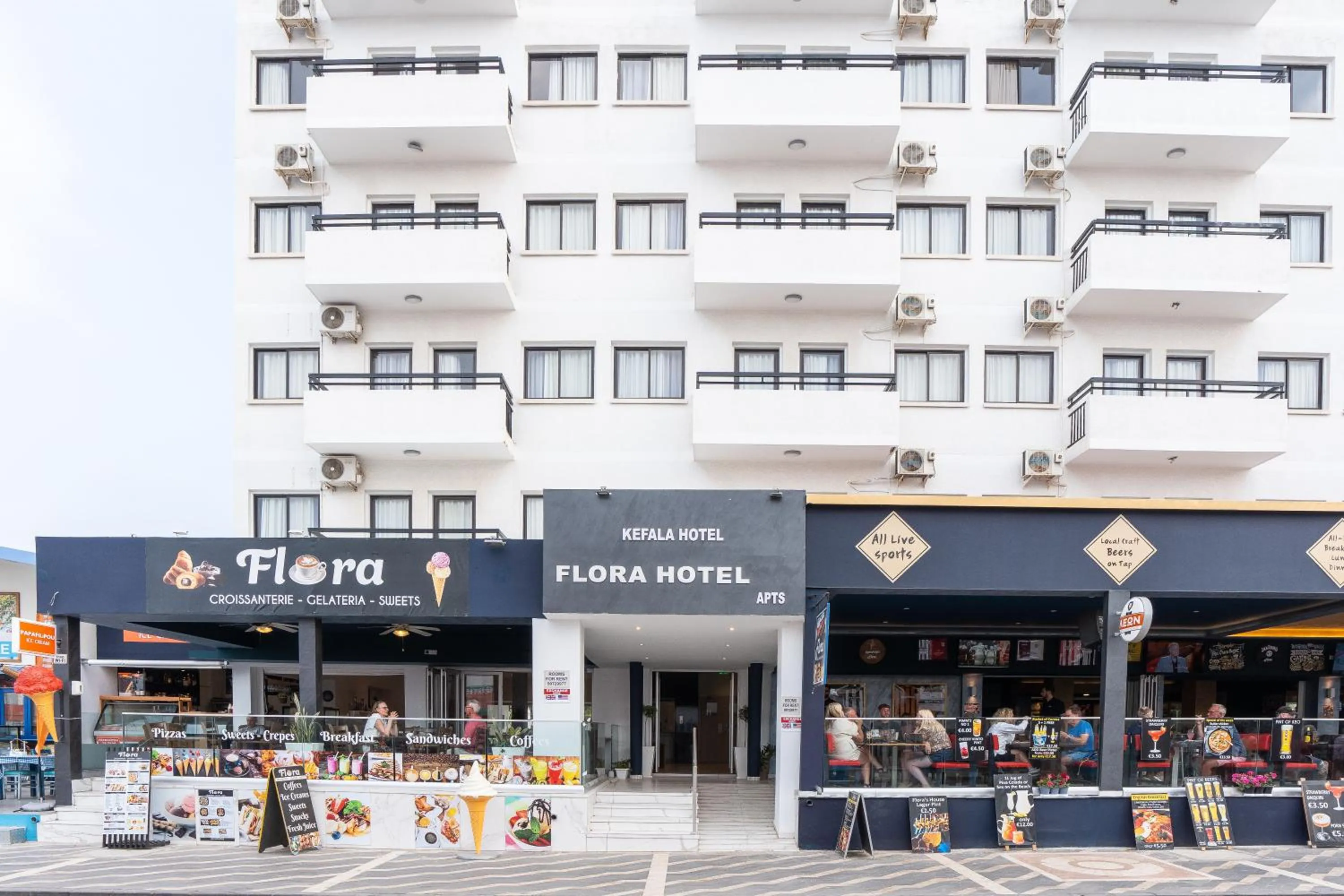 Facade/entrance in Flora Hotel Apartments