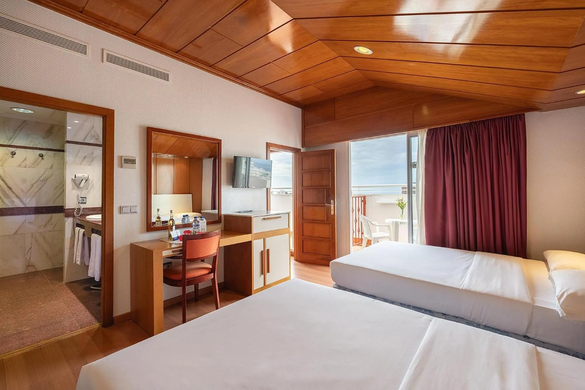 Photo of the whole room, Bed in Poseidon Resort