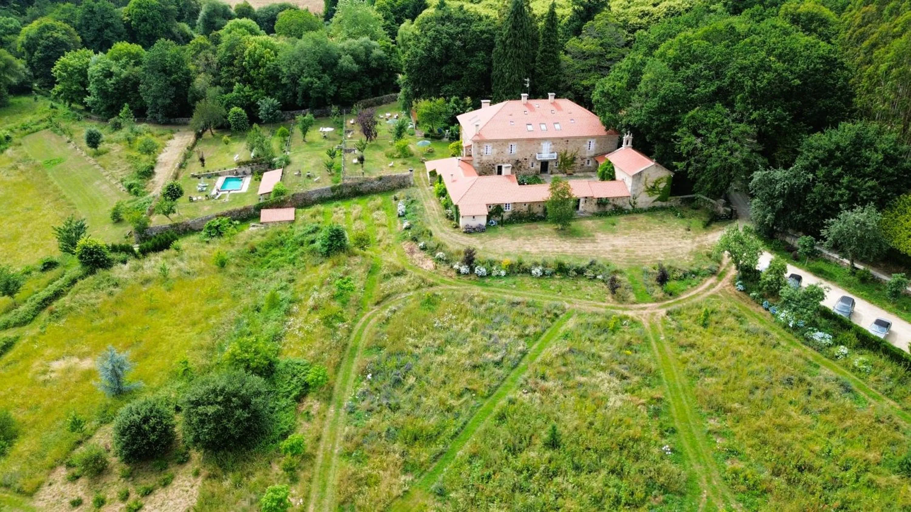 Bird's eye view in Hotel Pazo de Bieite