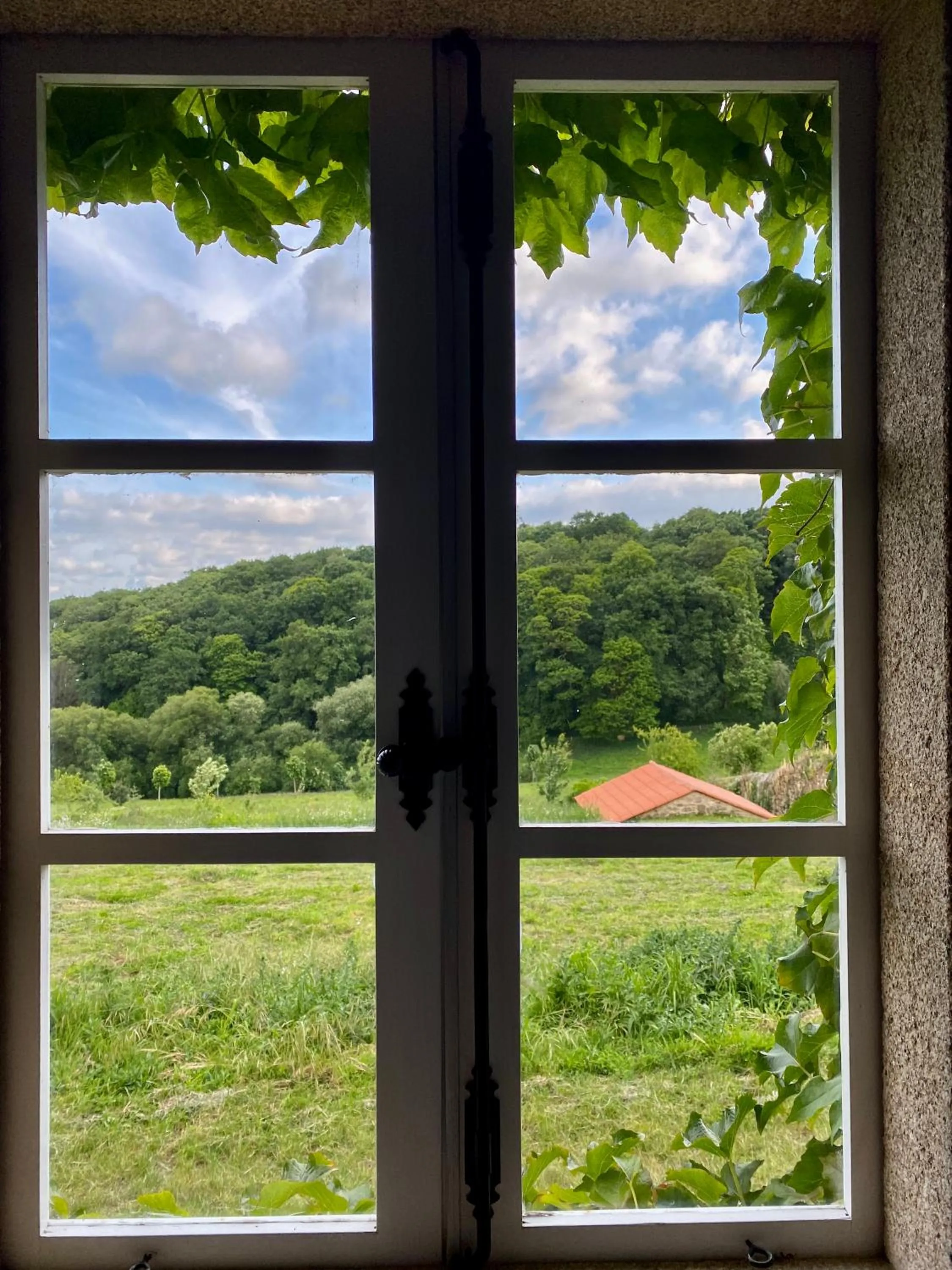 Garden view in Hotel Pazo de Bieite