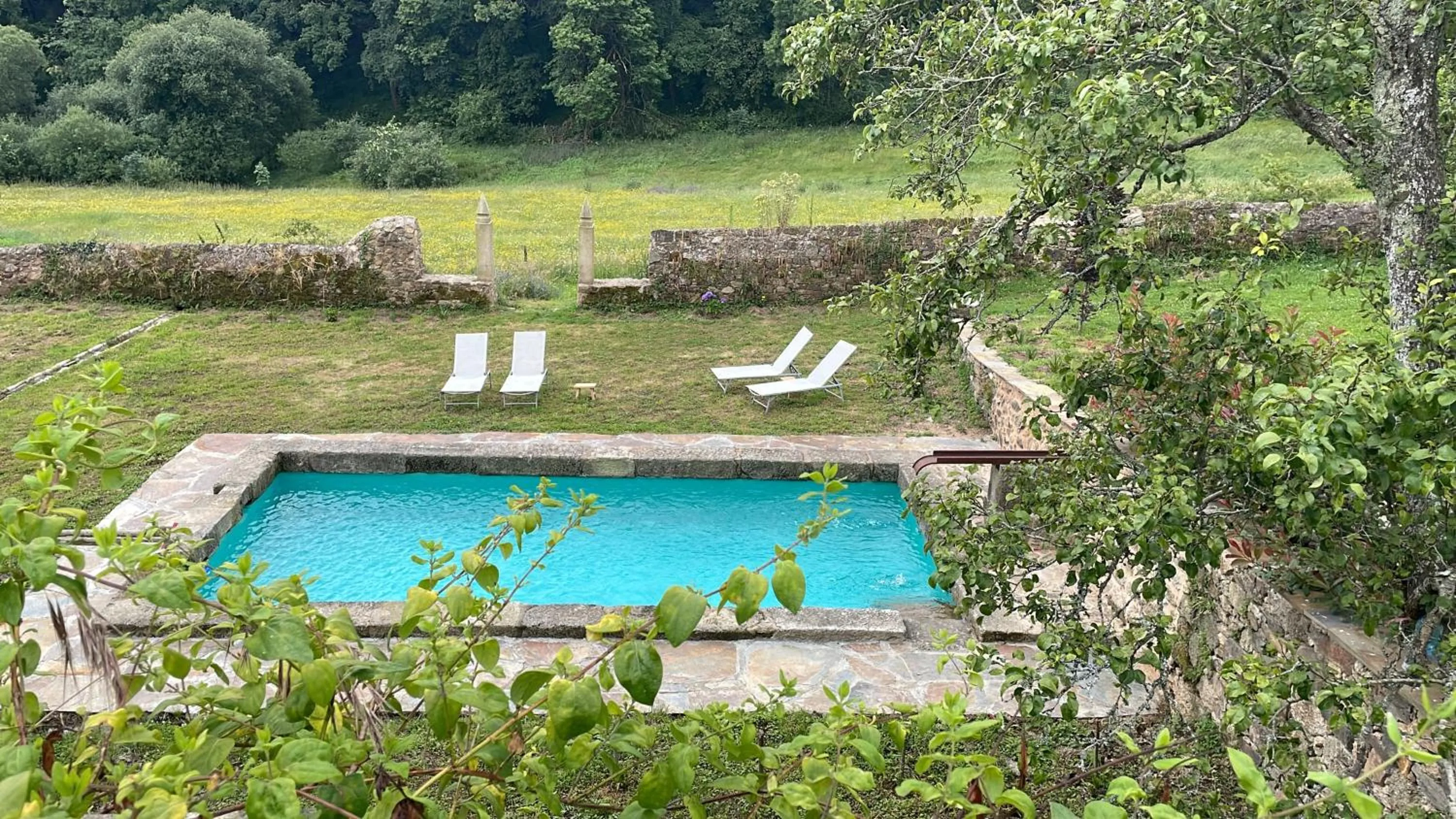 Swimming pool in Hotel Pazo de Bieite